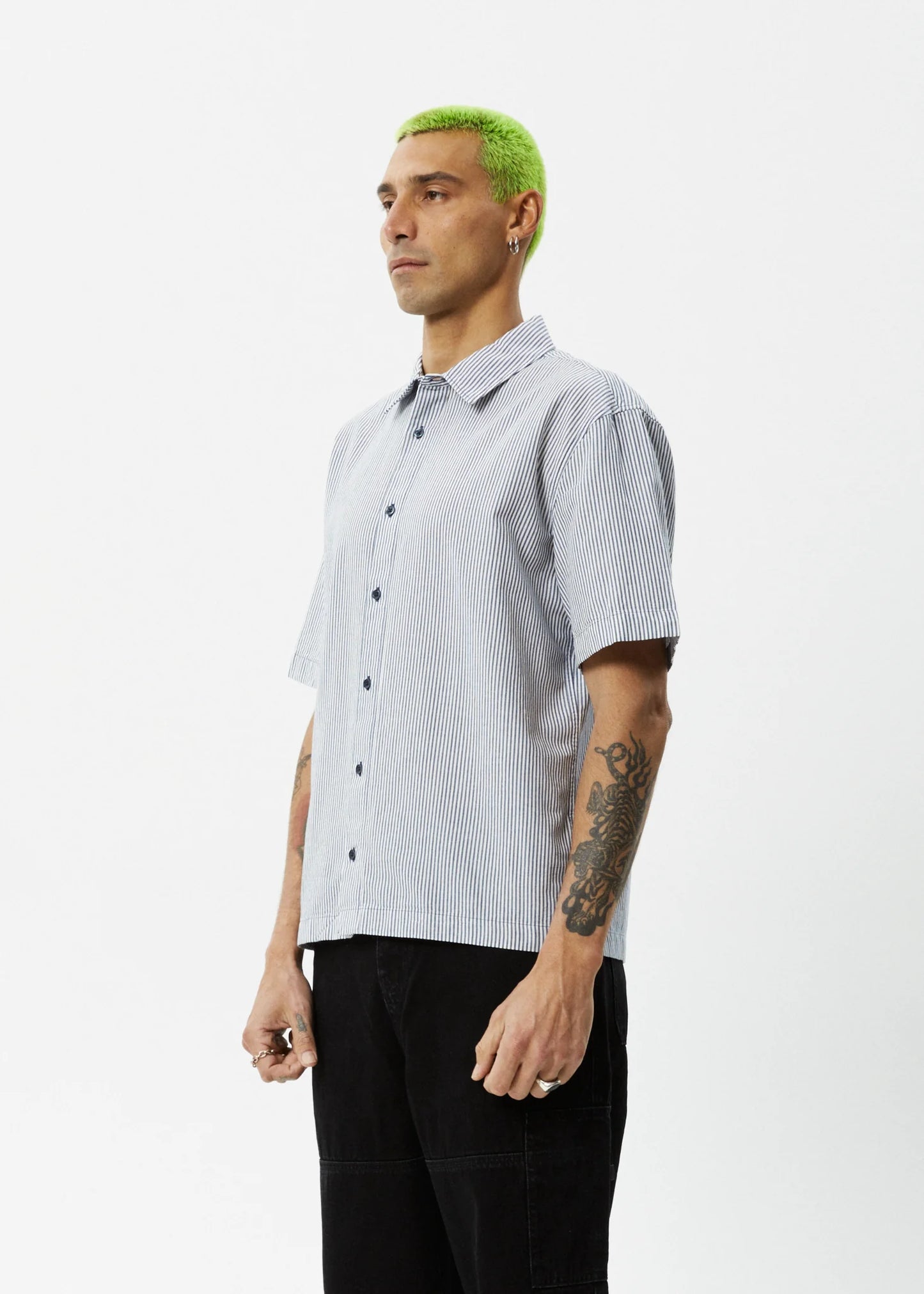 m tops - AFENDS - Intergalactic Recycled Short Sleeve Shirt - PLENTY