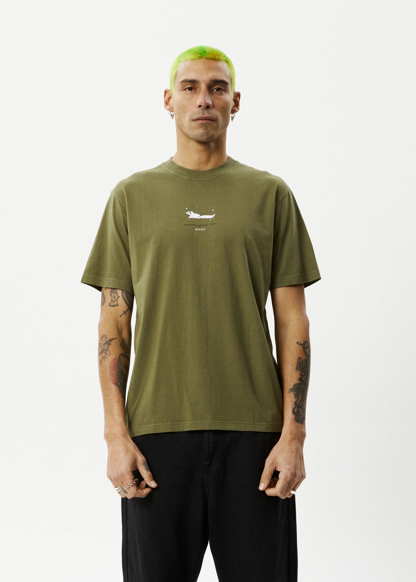 m tops - AFENDS - Relaxed Recycled Retro Fit Tee - PLENTY