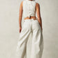 Bottoms - FREE PEOPLE - Lucky You Mid Rise Barrel Pant - PLENTY