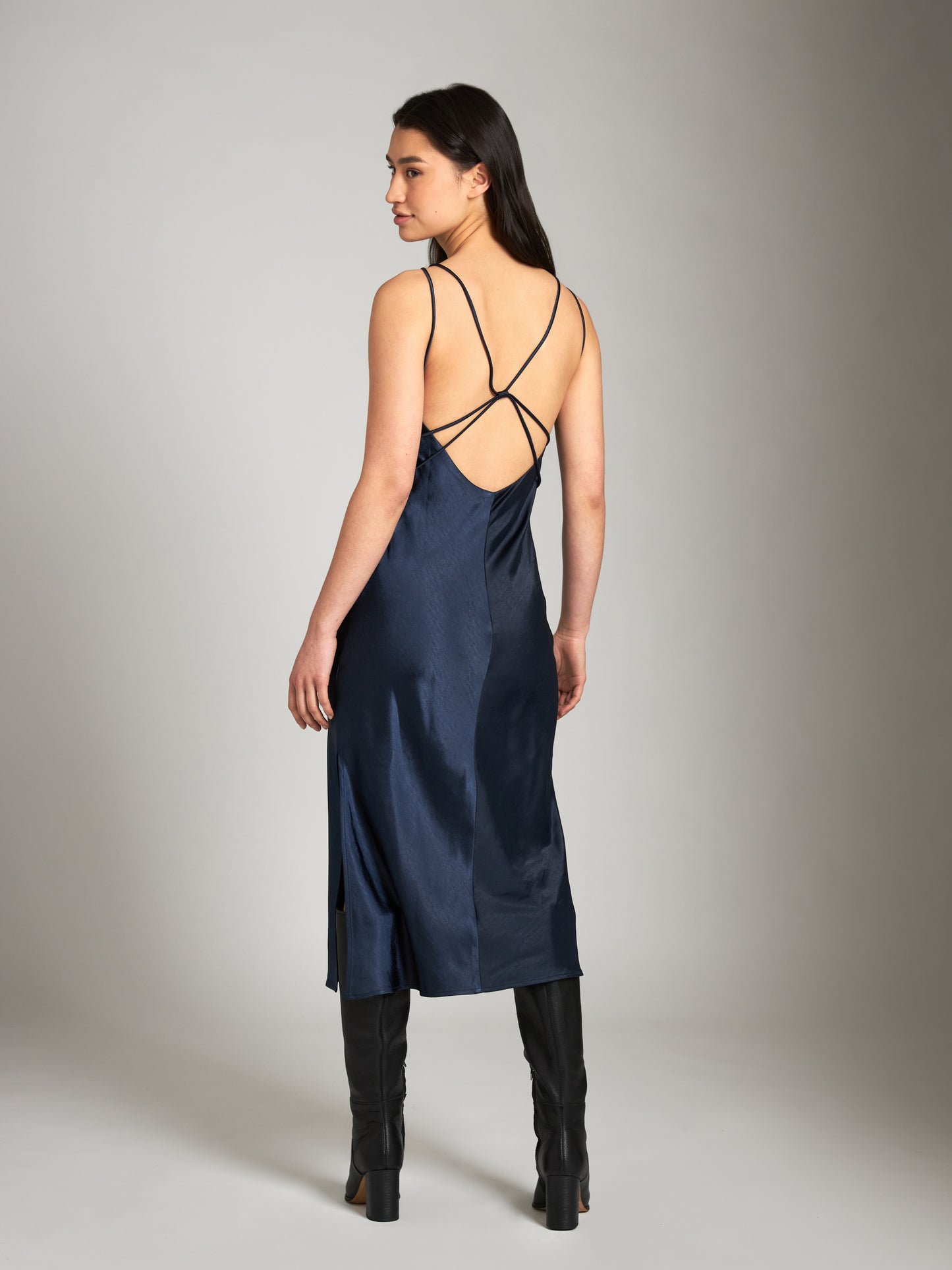 Dresses - Monk & Lou - Satin Aneesha Bias Dress - PLENTY