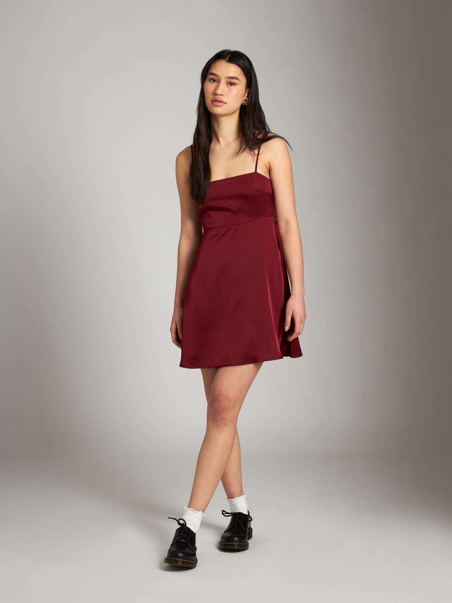Dresses - Monk & Lou - Satin Emory Mini Dress - PLENTY