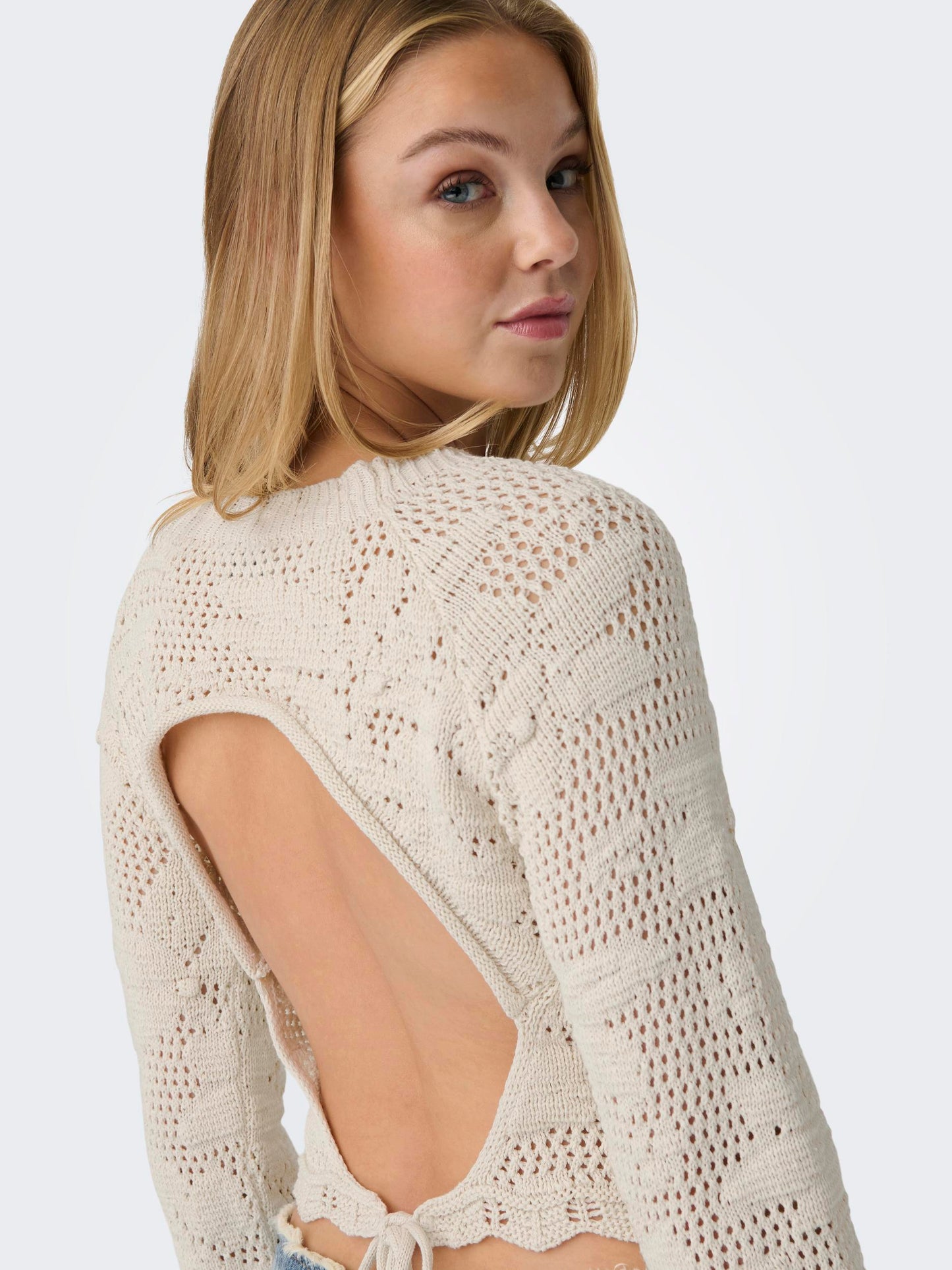 Cille Life Open Back Sweater