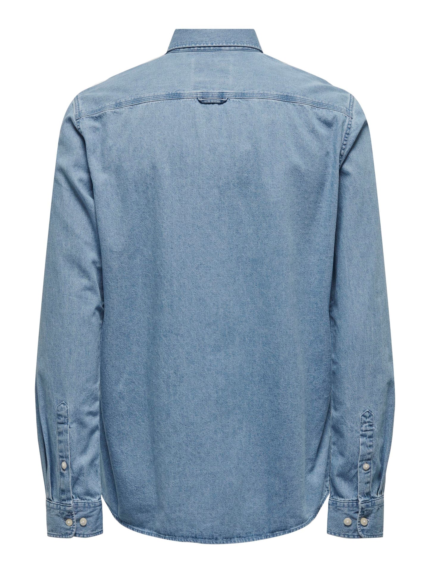 m tops - ONLY&SONS - Day Button Down Chambray Shirt - PLENTY