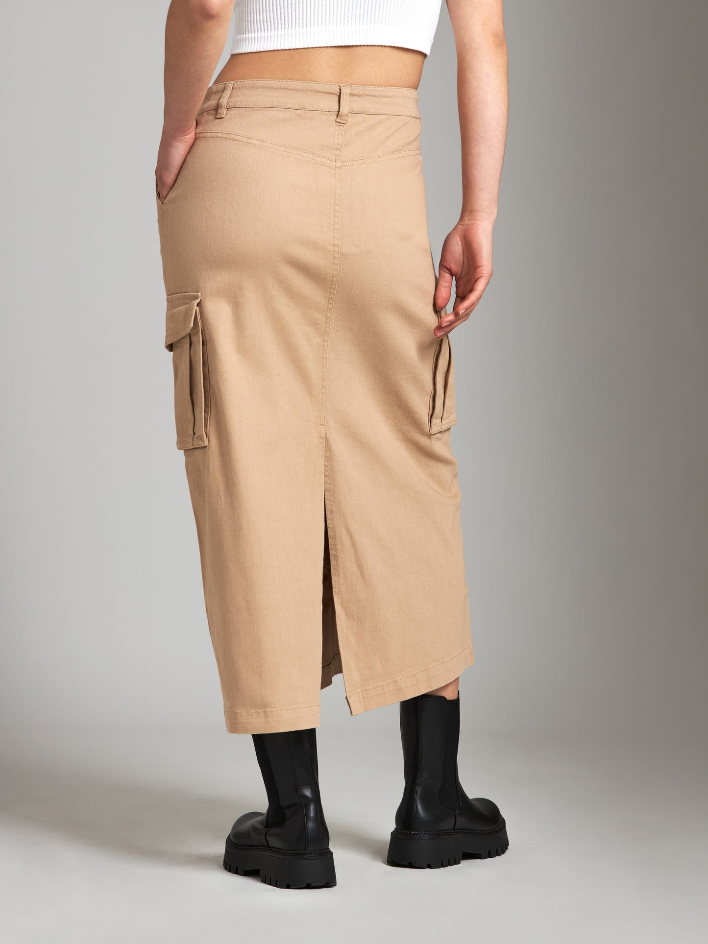 Bottoms - PGD - Marion Cargo Maxi Skirt - PLENTY