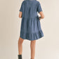 Dresses - SADIE & SAGE - Conversations Chambray Babydoll Dress - PLENTY