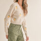 Sweater - SADIE & SAGE - Esme Embroidered Lemon Cardi - PLENTY