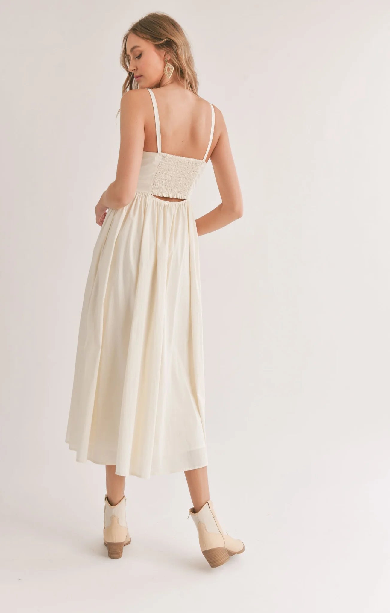 Dresses - SADIE & SAGE - Shades On Front Cutout Midi Dress - PLENTY