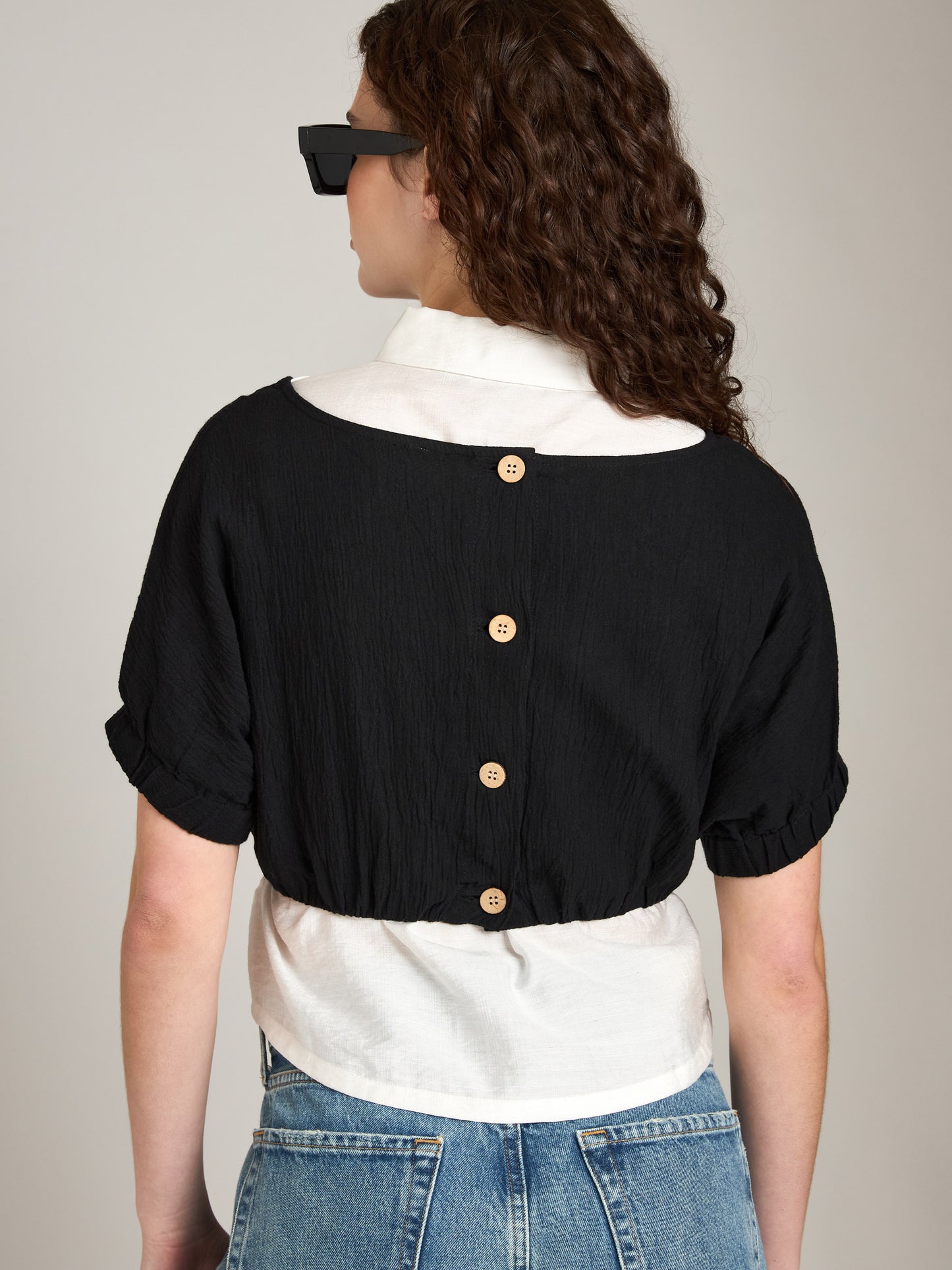 Boatneck Cotton Linen Top