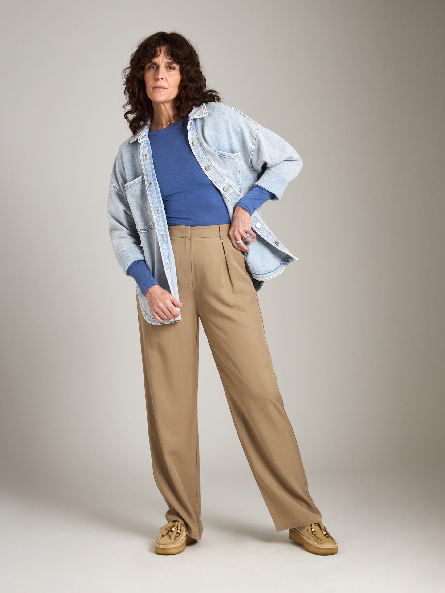 MONK & LOU - Aidan Longsleeve Top - Blue Ice