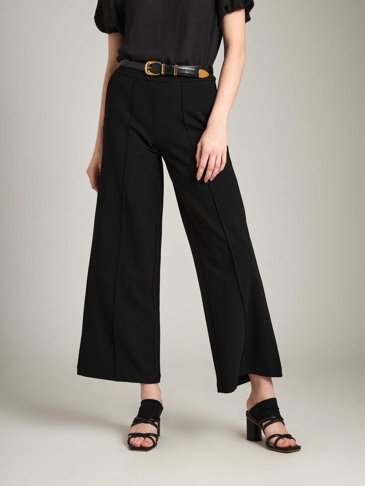 MONK & LOU - Amy Pintuck Wide Leg Pants