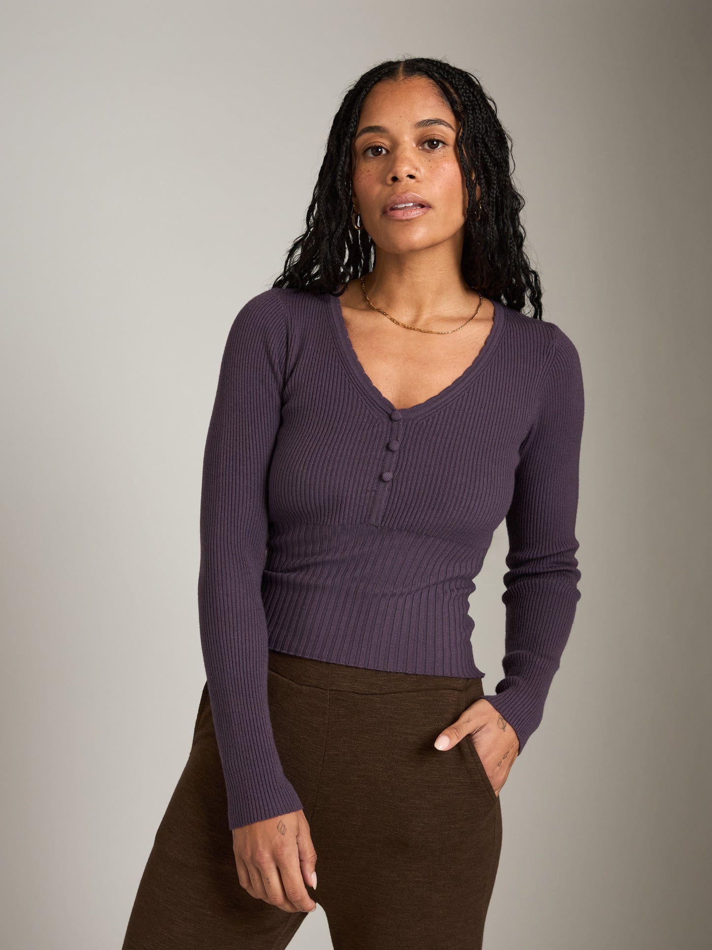 MONK & LOU - Brenda Scallop Neck Sweater