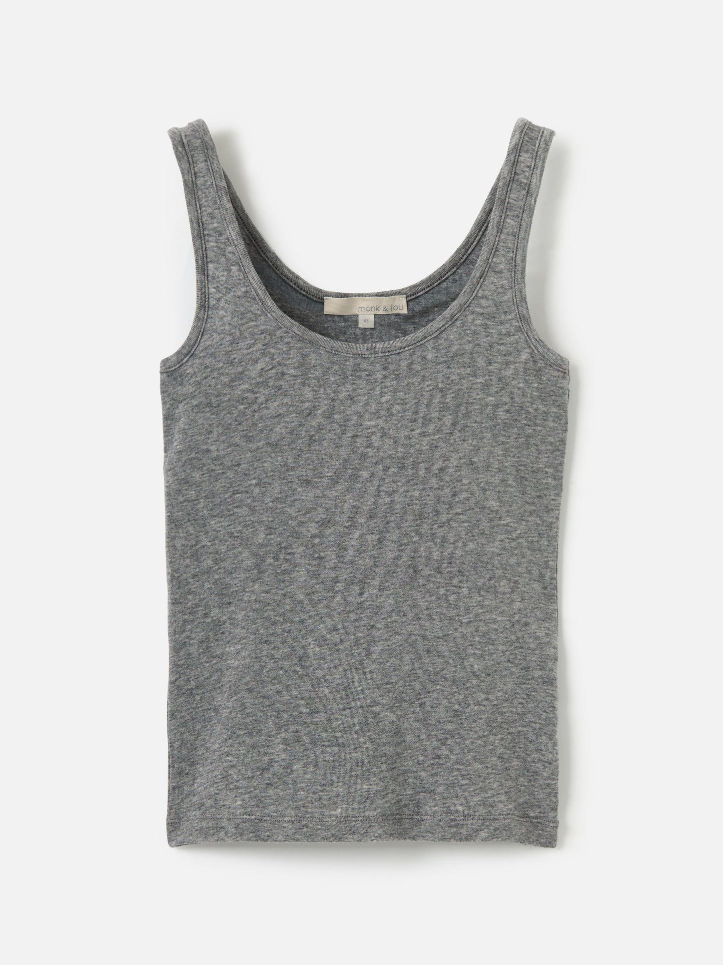 MONK & LOU - Wyatt Tank - Heather Gray