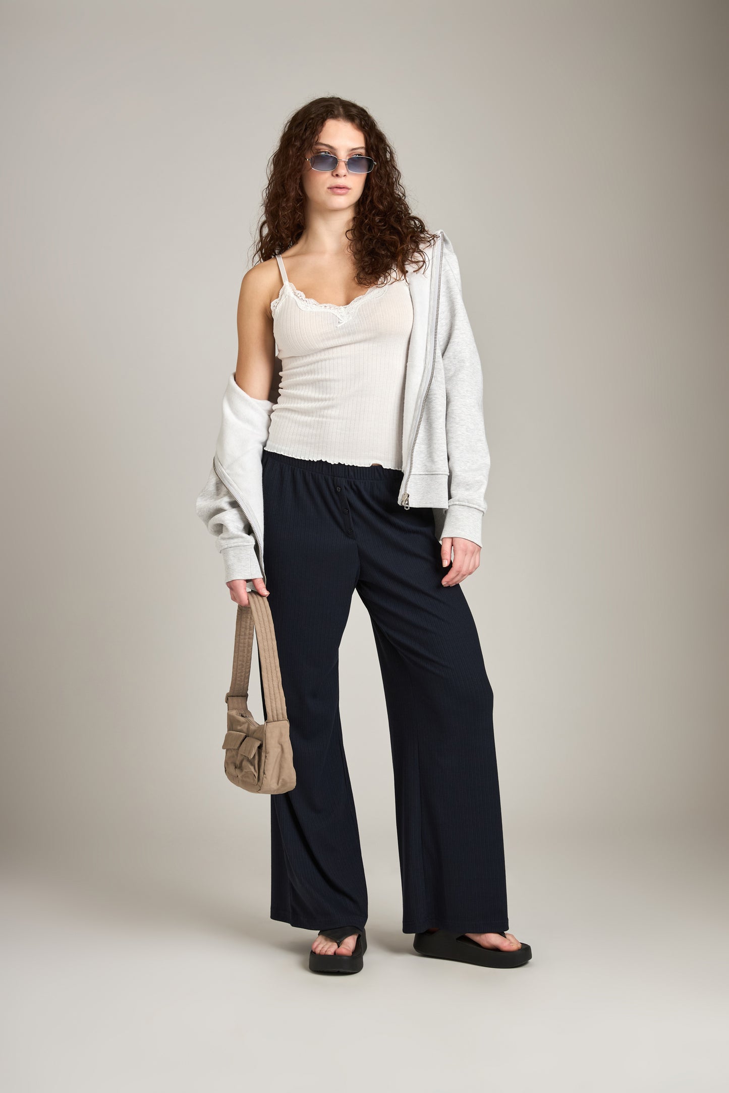 PROPAGANDA - Brio Lace Trim Camisole - White