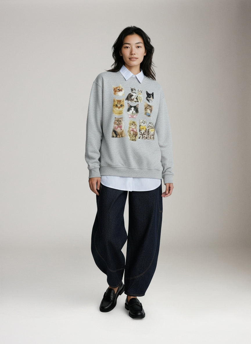 SWEET CLAIRE - Cats Sweatshirt -