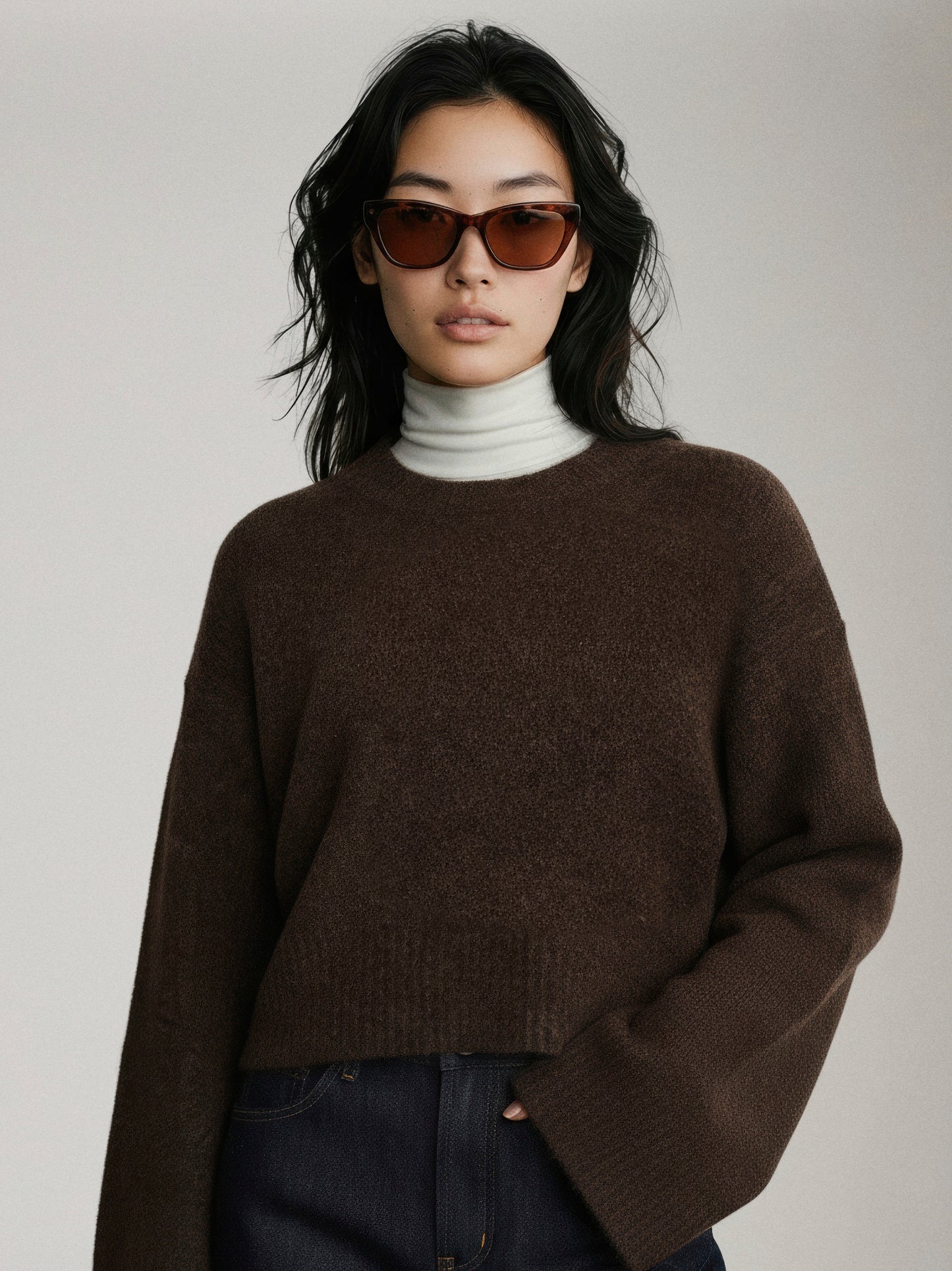 LYLA + LUXE - Eva Eco Crewneck Pullover Sweater -