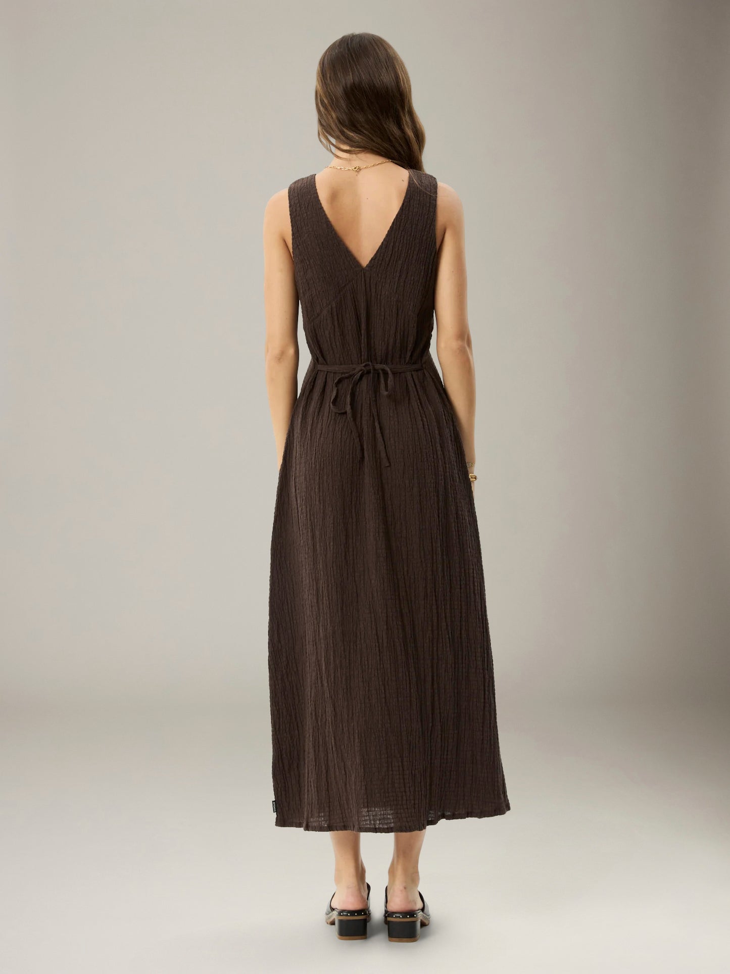 Focus Seersucker Maxi Dress