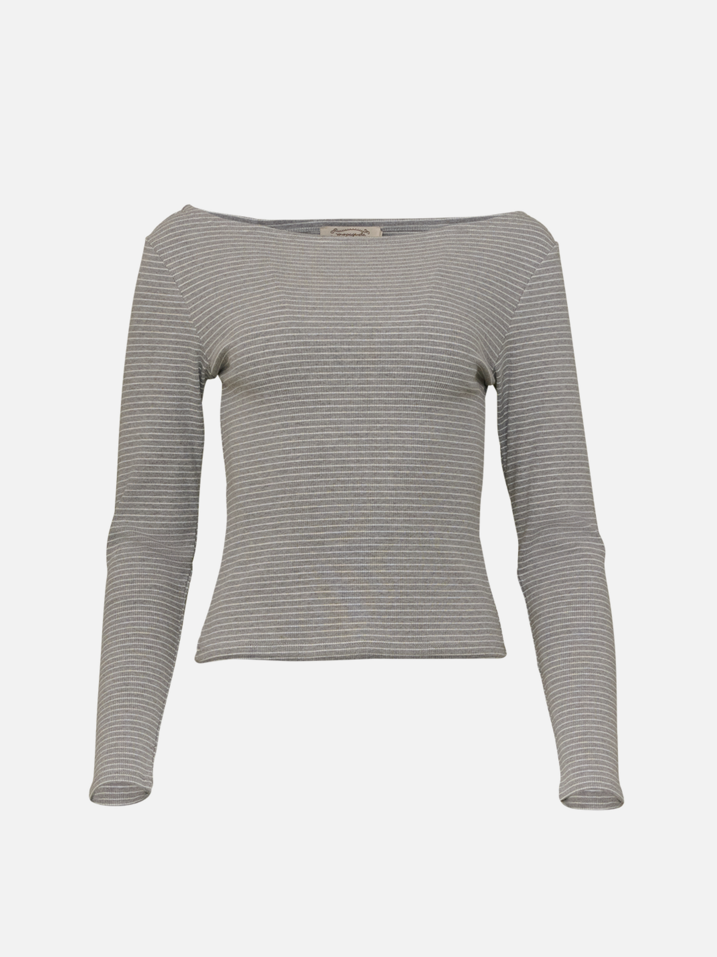 PROPAGANDA - Wally Mini Stripe Longsleeve Top - Light Gray
