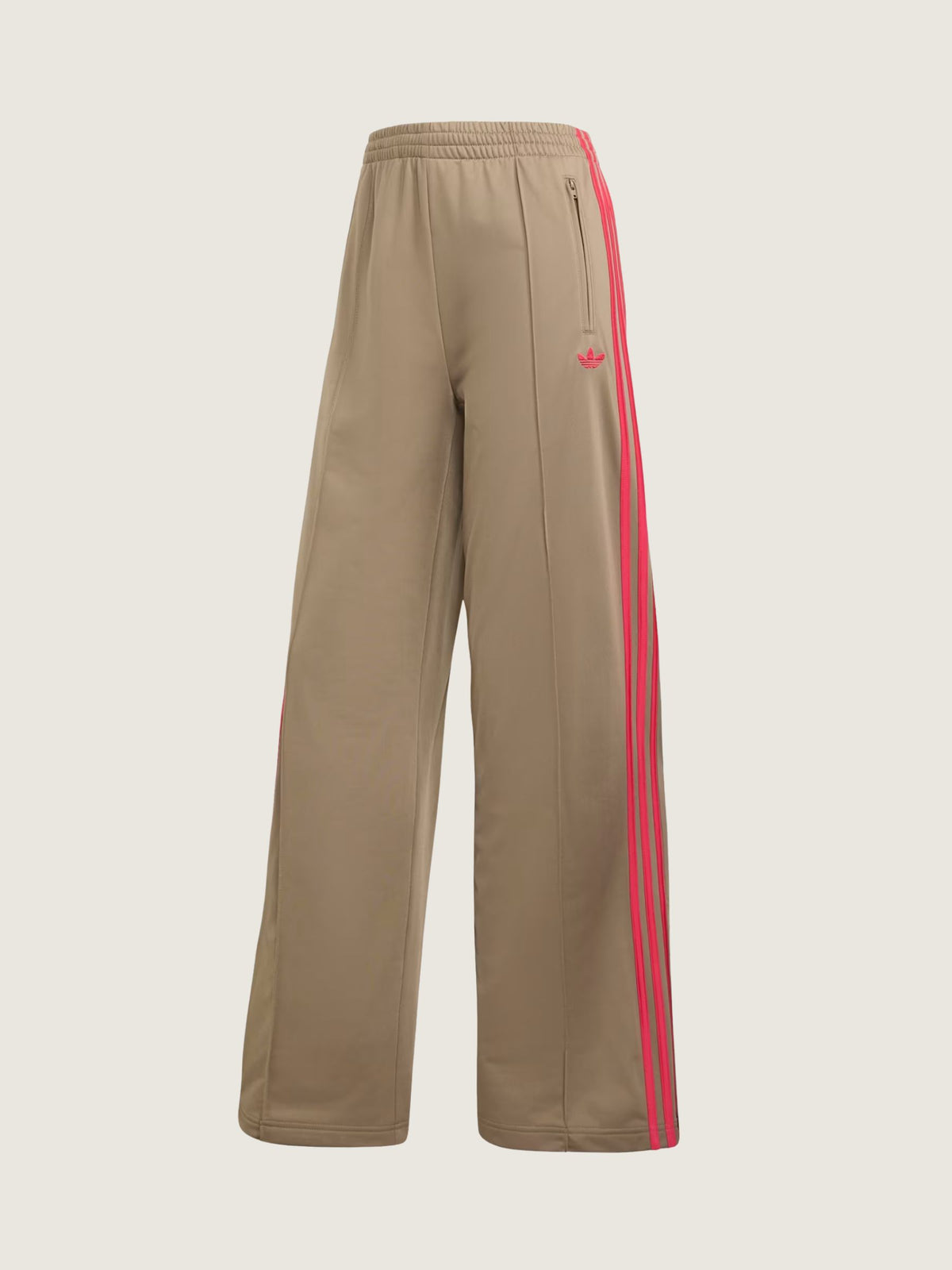 ADIDAS - Firebird Loose Track Pants - Khaki Six / Power Pink