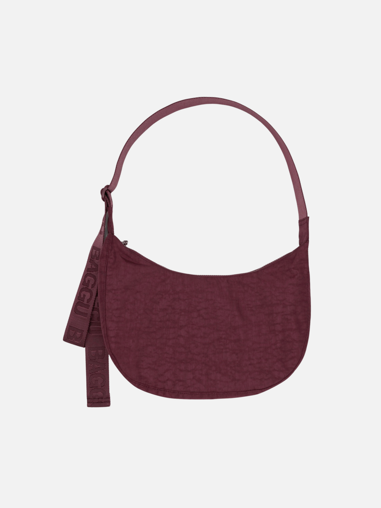 BAGGU - Medium Nylon Crescent Bag - Mahogany