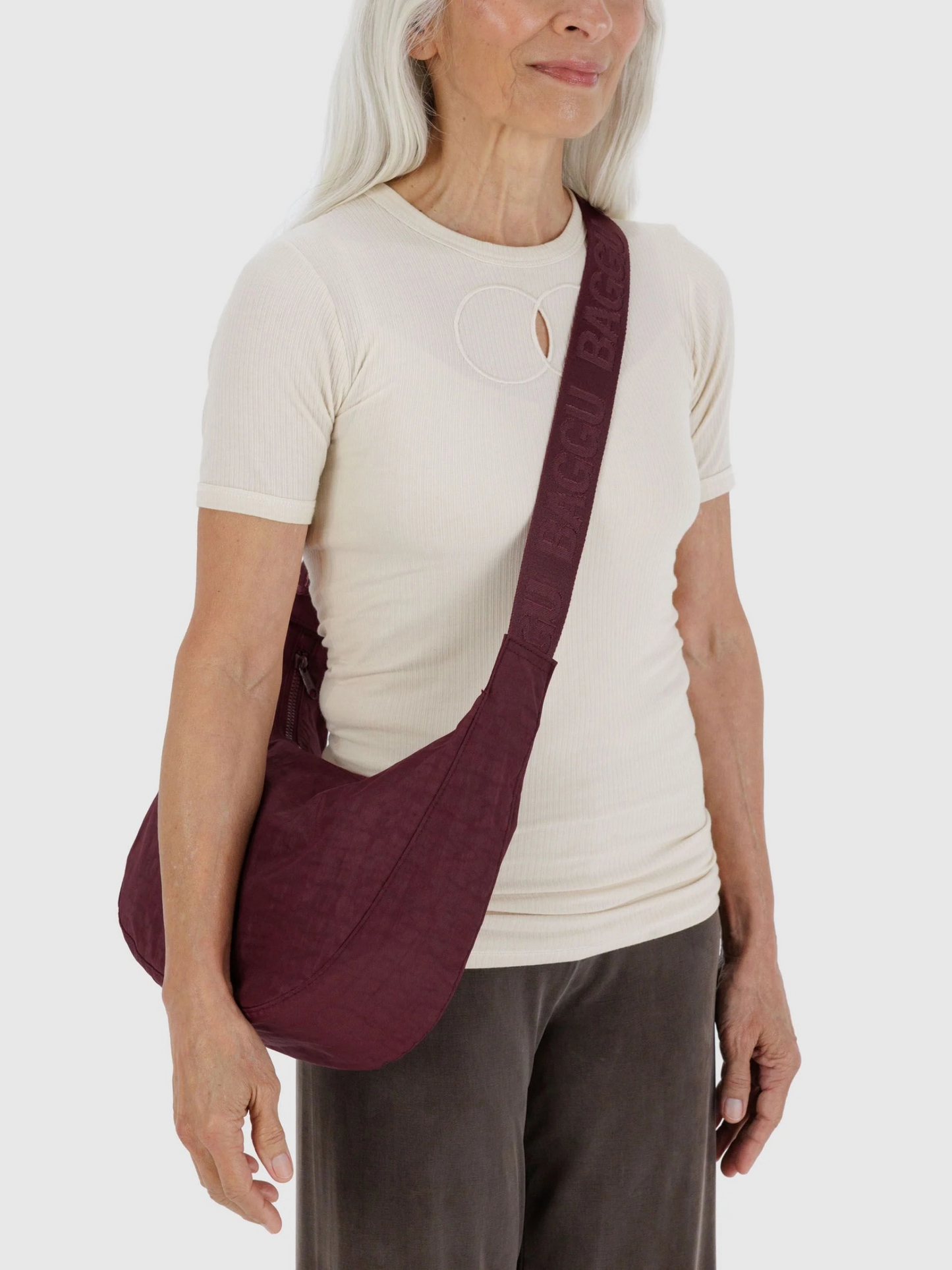 BAGGU - Medium Nylon Crescent Bag -