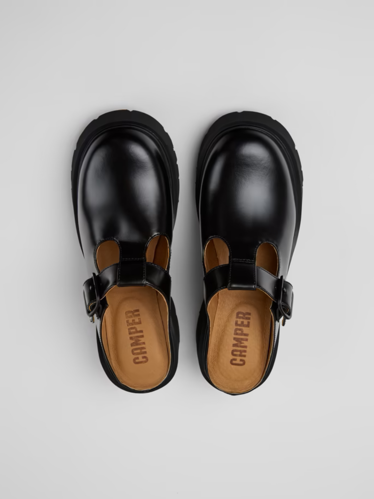 CAMPER-Milah Mary Jane Mule-Black