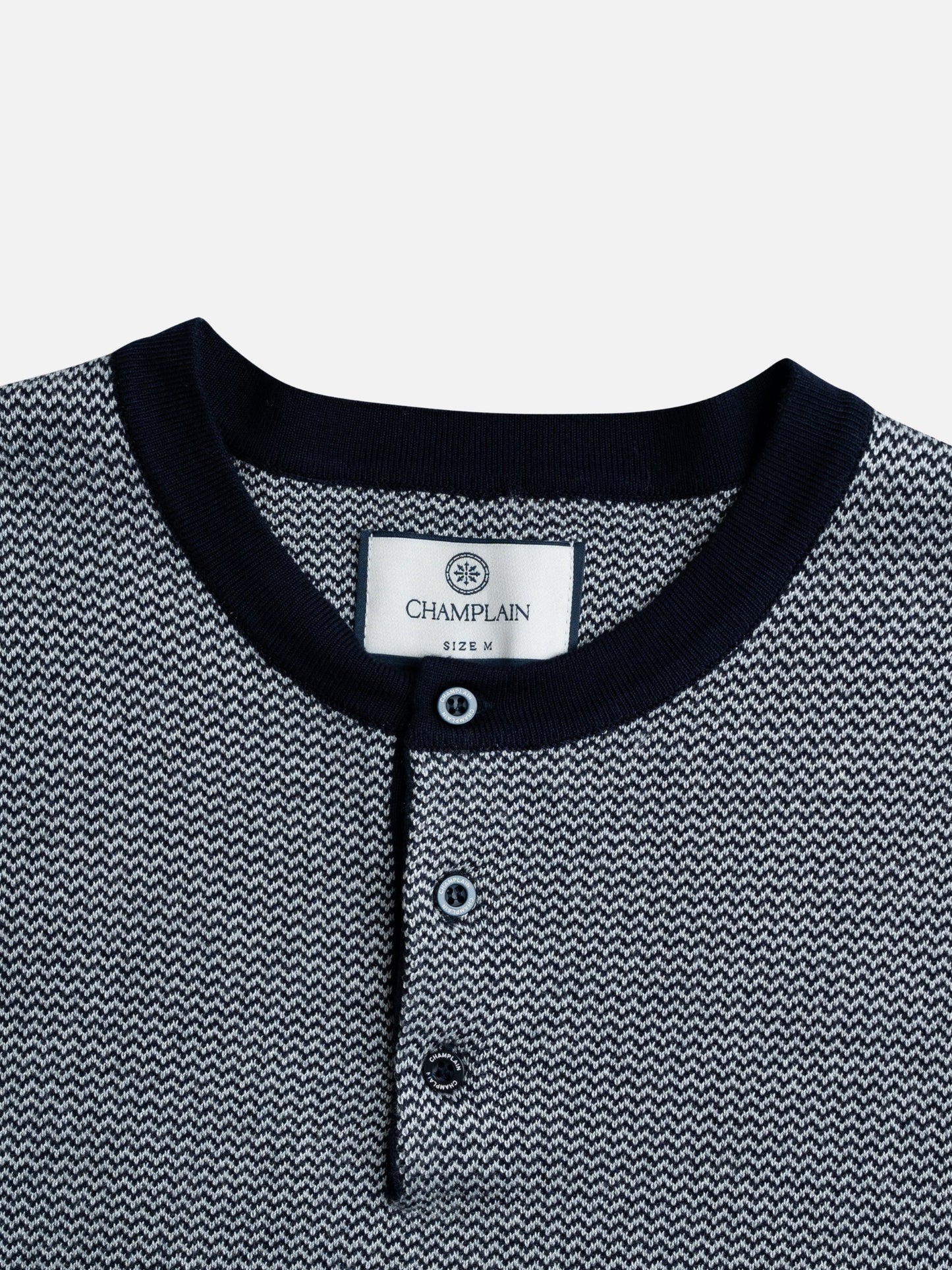 CHAMPLAIN - Textured Knit T-Shirt -