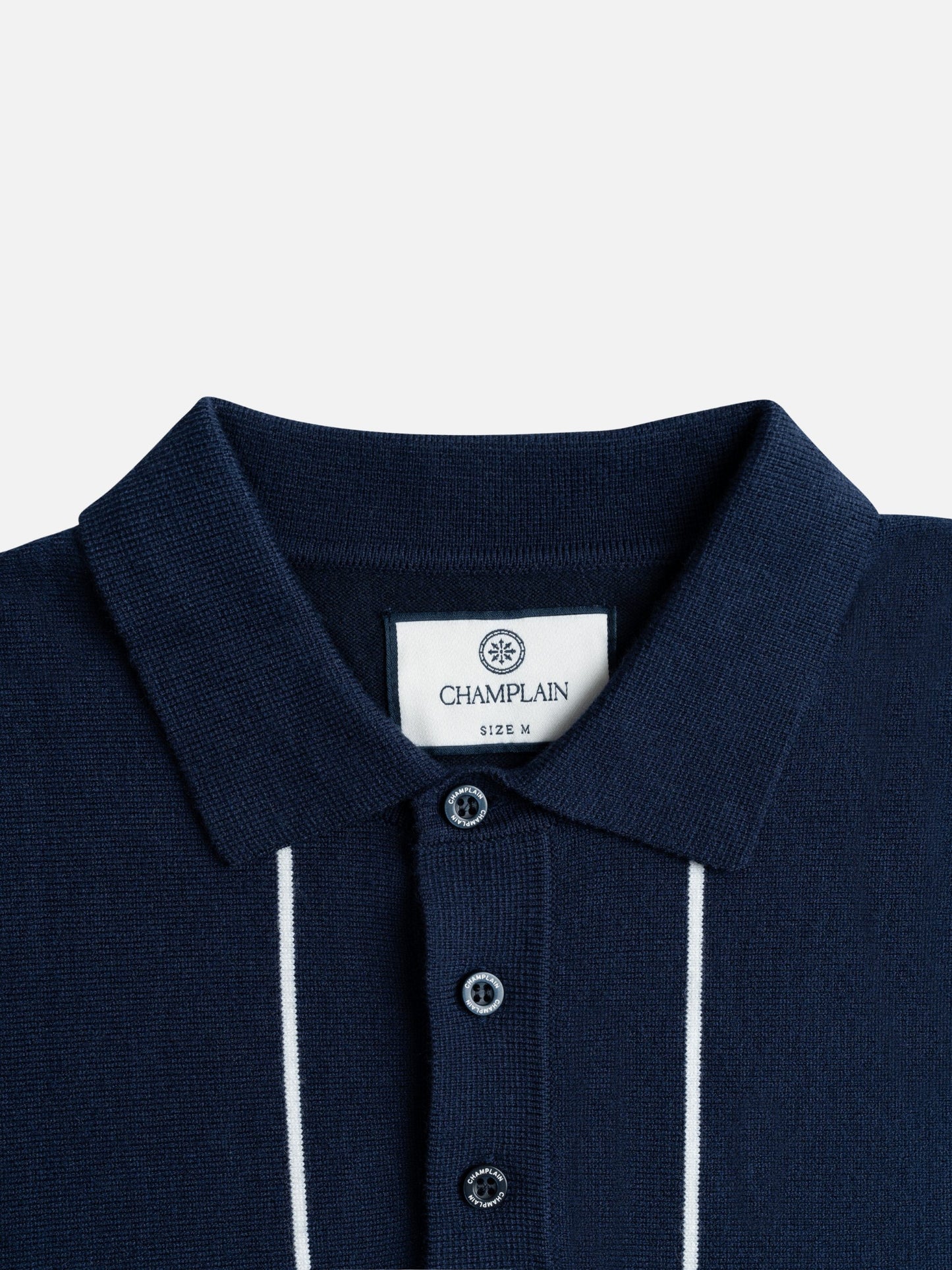 CHAMPLAIN - Vertical Stripe Knit Polo -