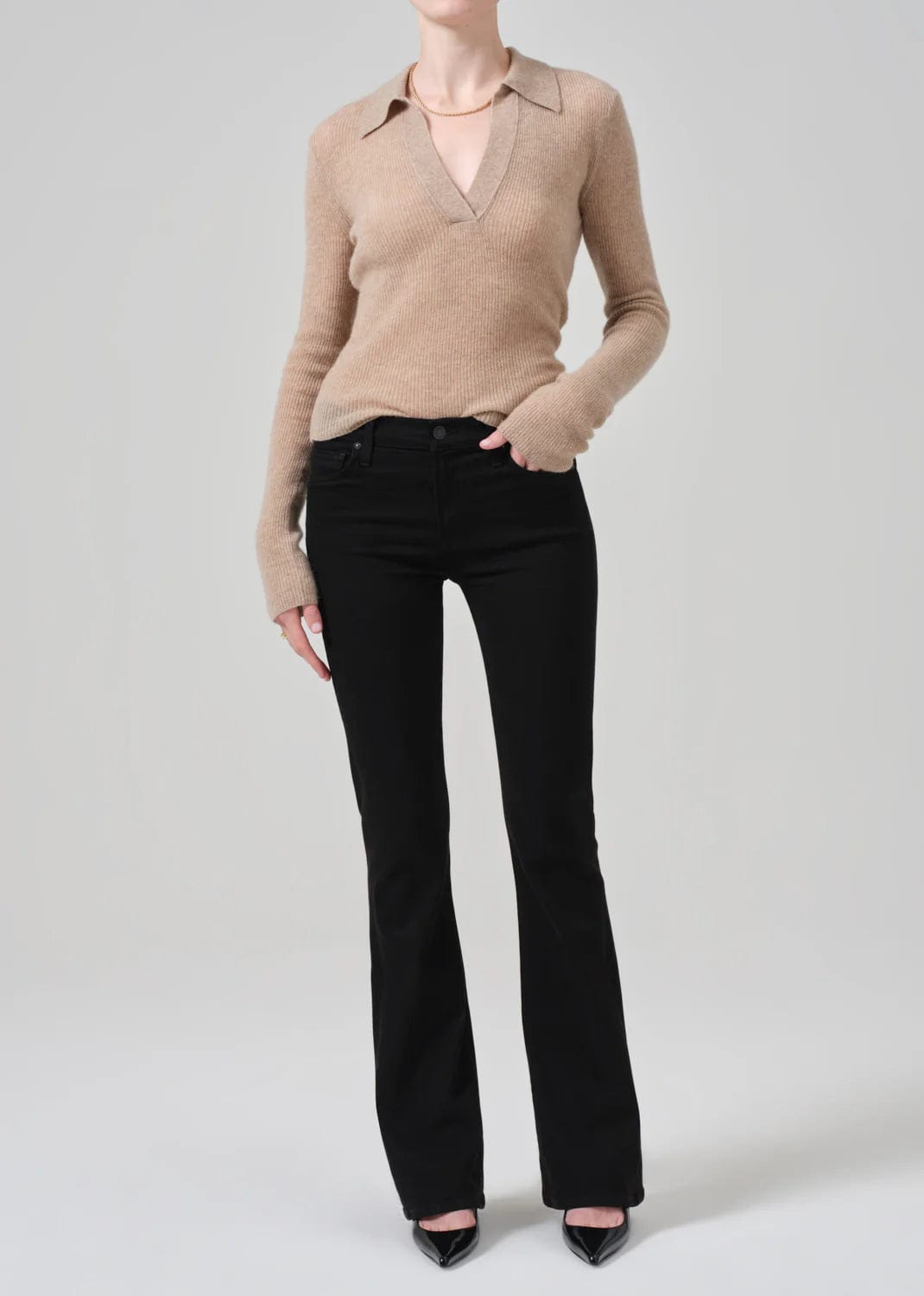 CITIZENS - Lilah High Rise Bootcut - Plush Black -