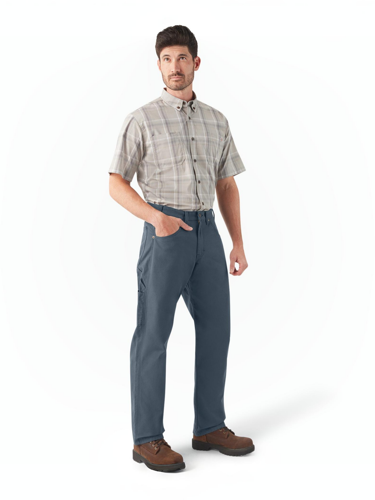 DICKIES - Relaxed Fit Heavyweight Duck Carpenter Pants - Airforce Blue