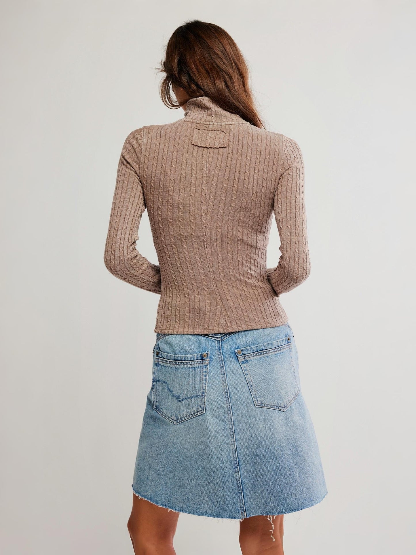 FREE PEOPLE - Brunch Girl Zip Up Sweater -