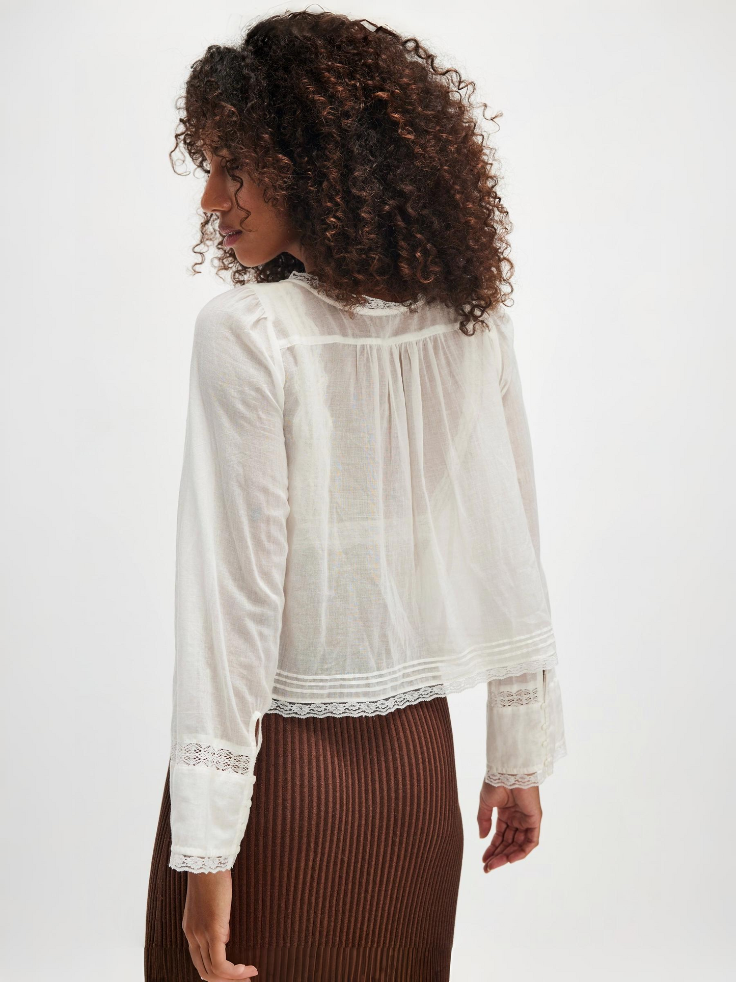 FREE PEOPLE - Evermore Long Sleeve Blouse -
