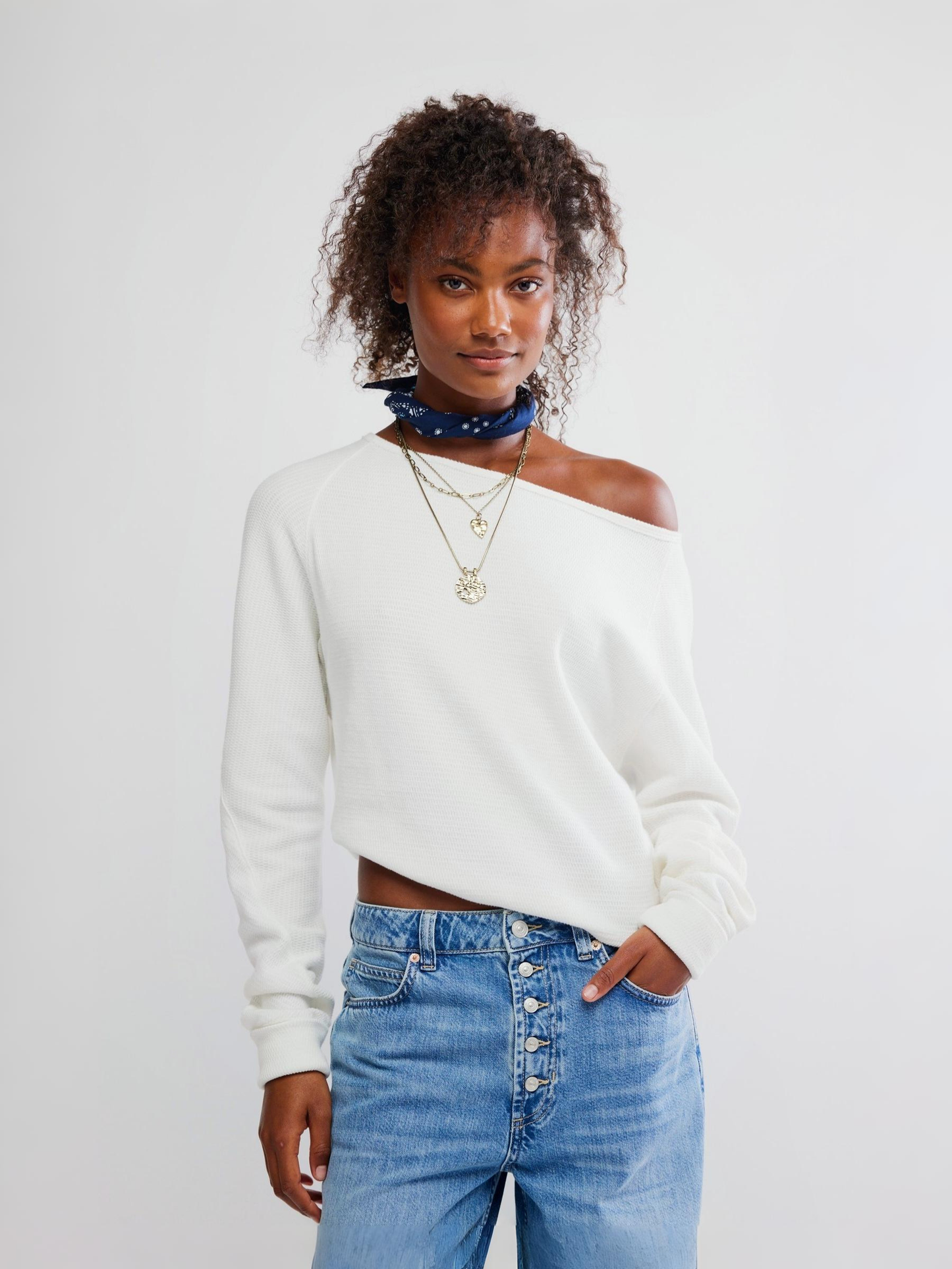 Jess Off the Shoulder Long Sleeve Top