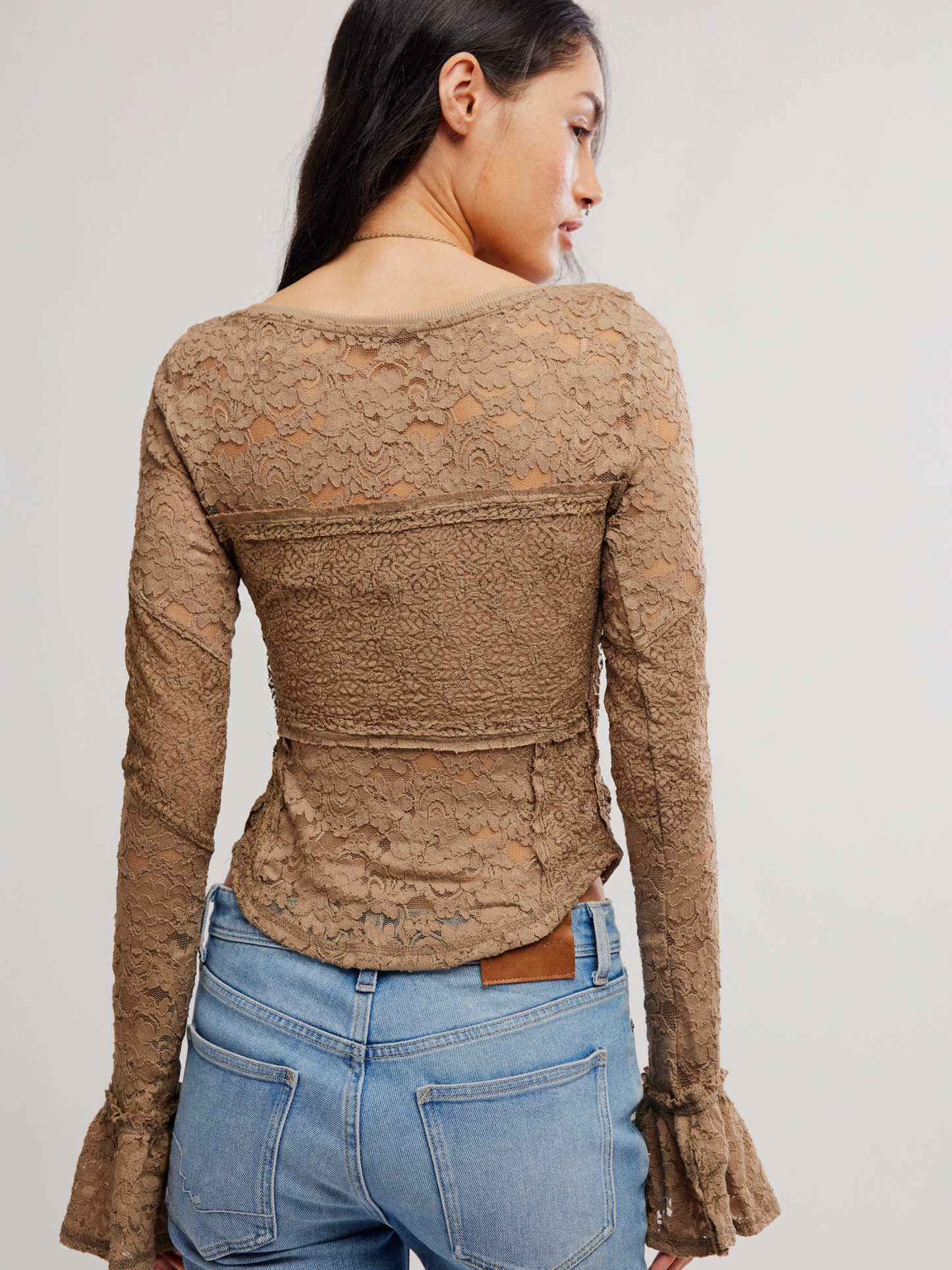 Lace Layering Long Sleeve Top