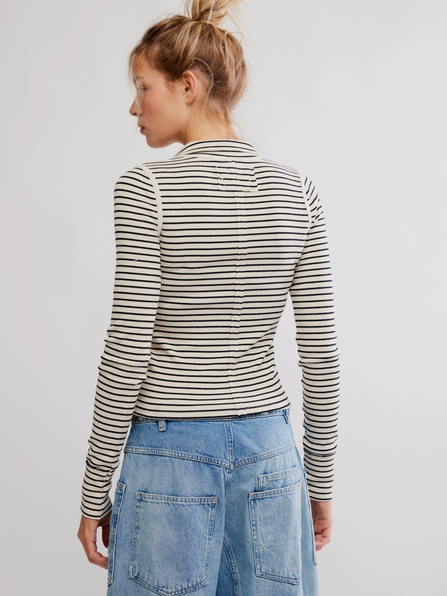Lake Stripe Henley Longsleeve Top