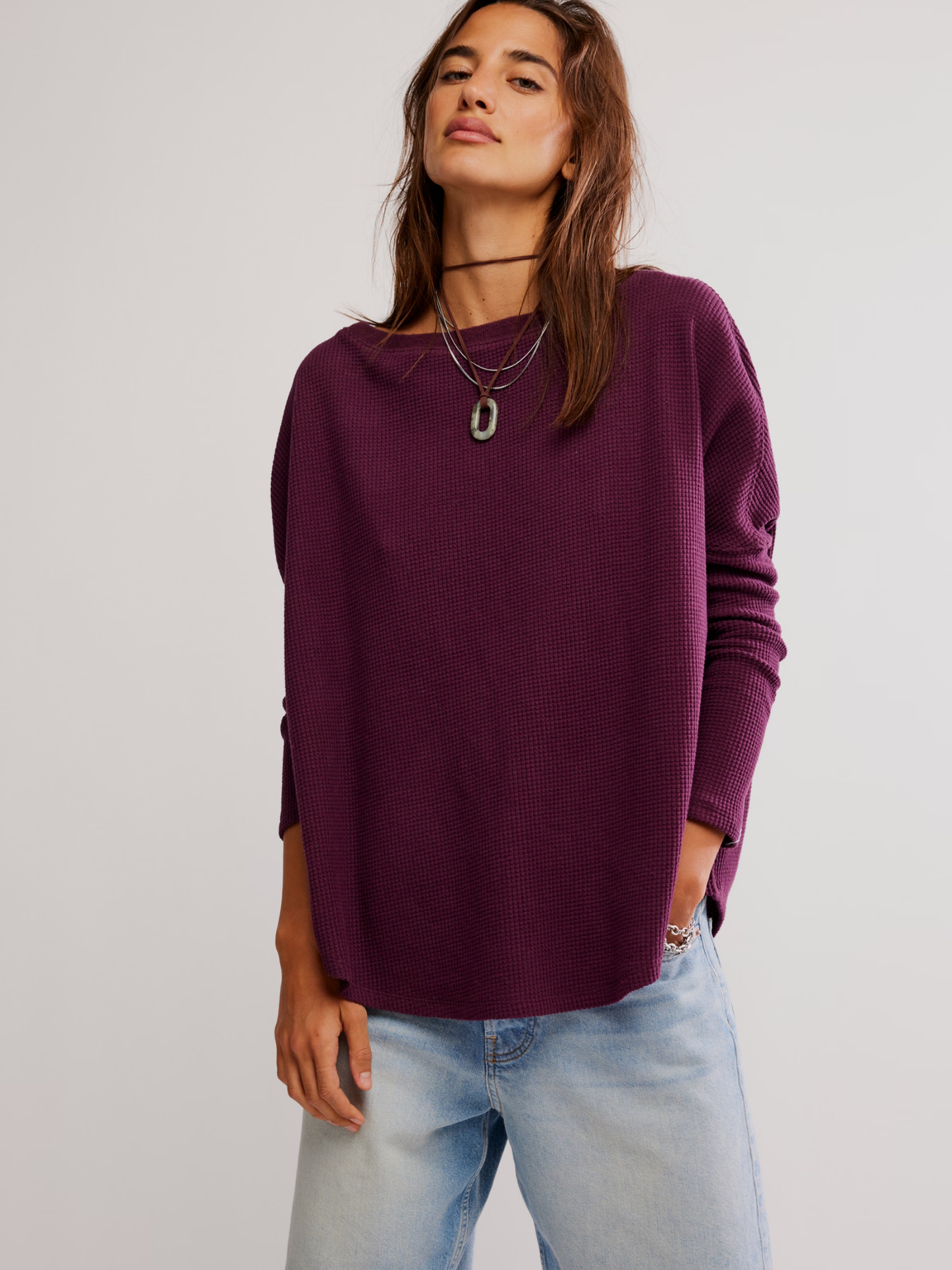 Latte Blues Thermal Top