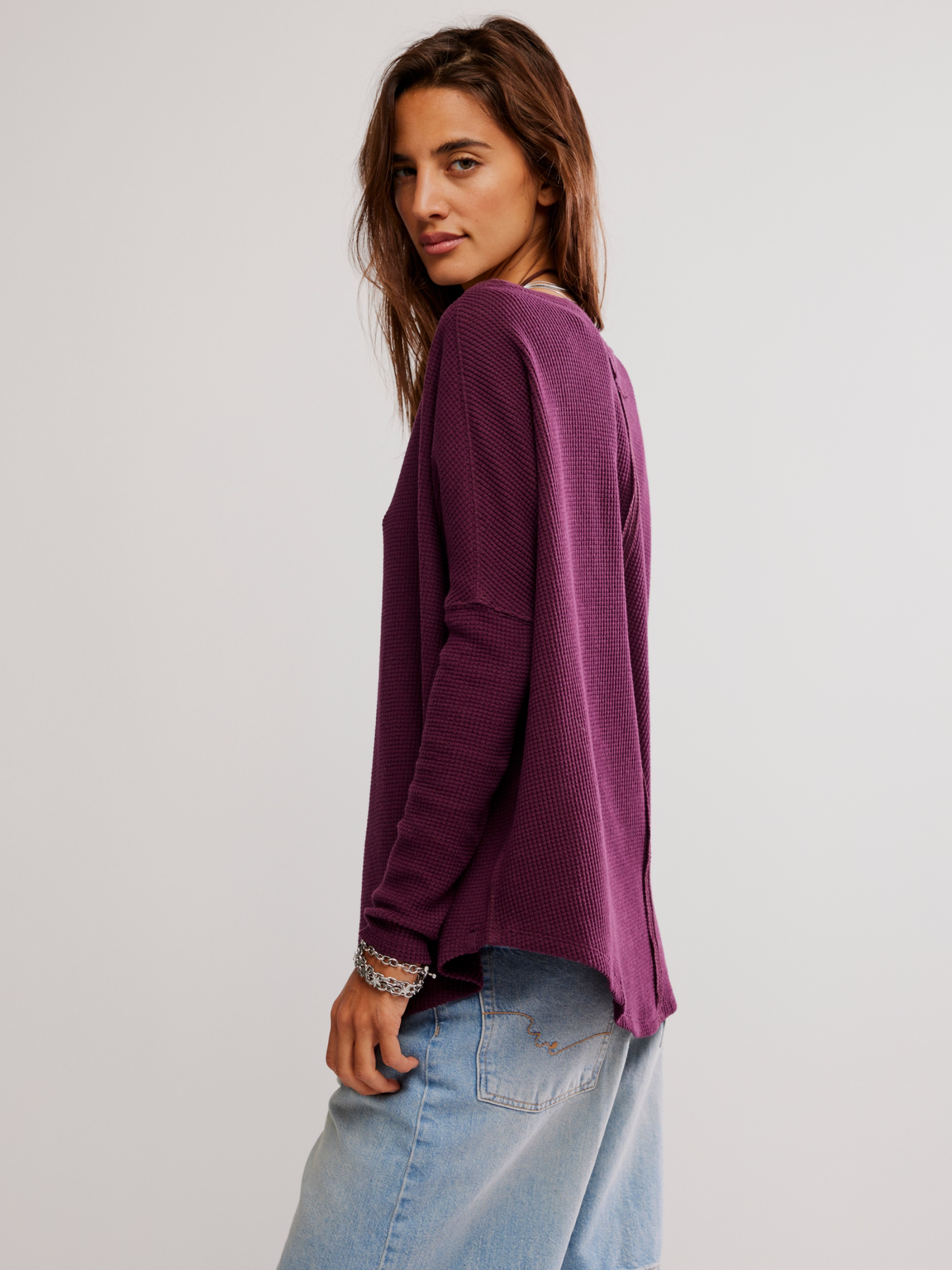 Latte Blues Thermal Top
