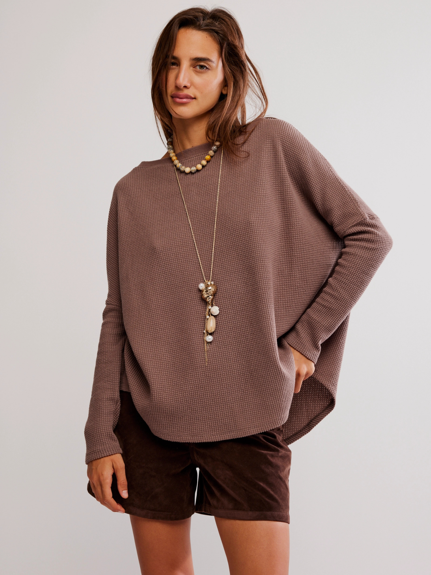 Latte Blues Thermal Top