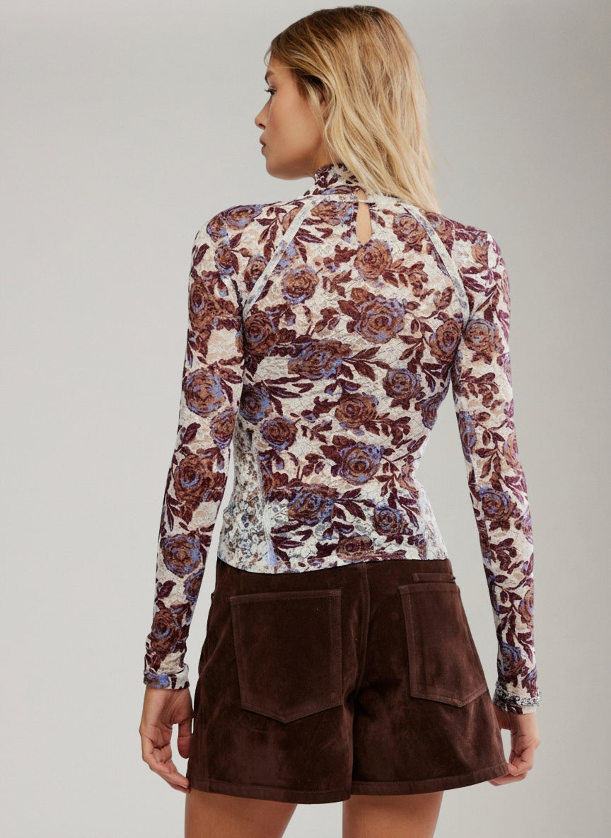 FREE PEOPLE - Lyric Printed Longsleeve Top -