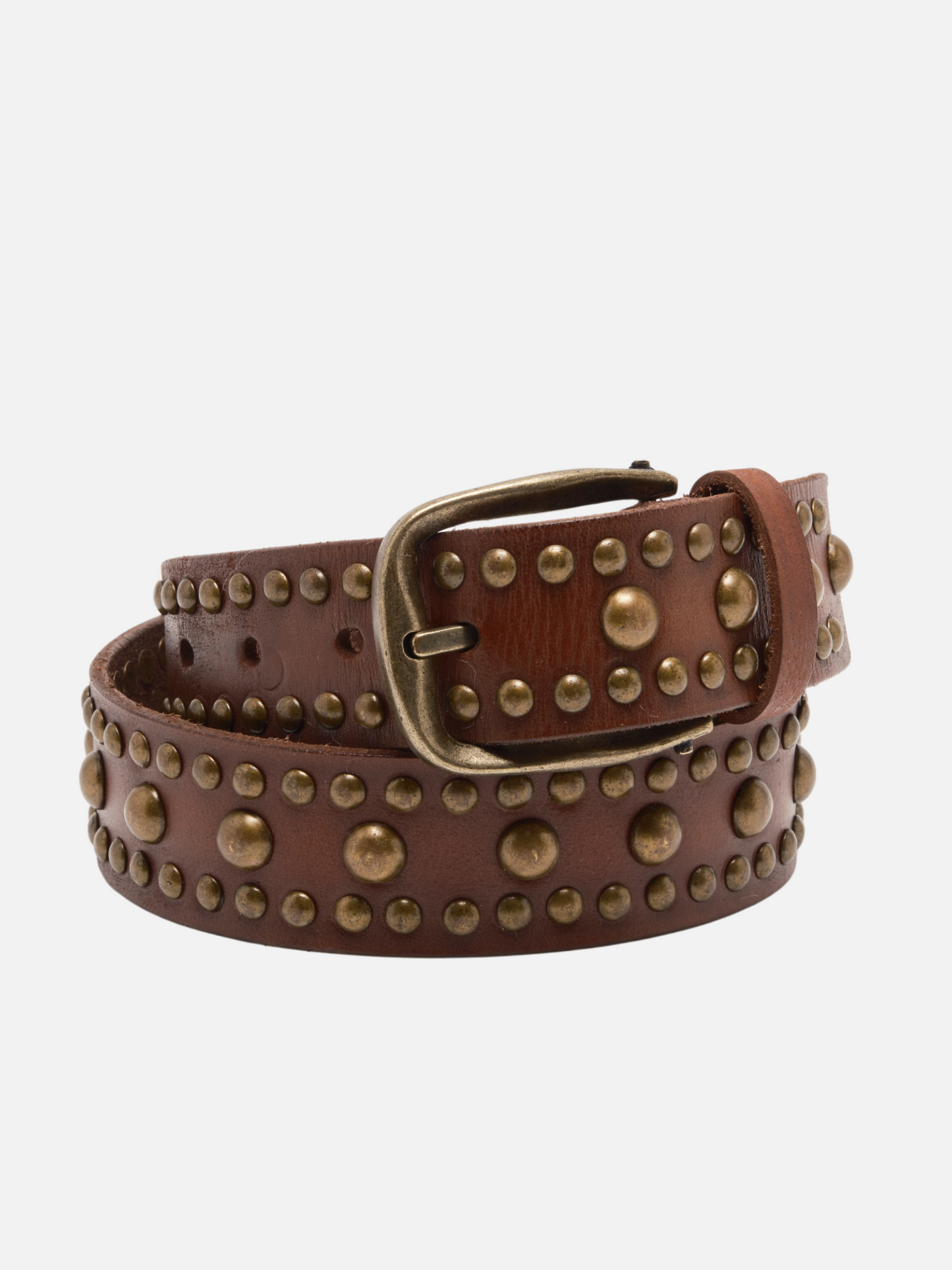 FREE PEOPLE - Sola Stud Belt - Cognac
