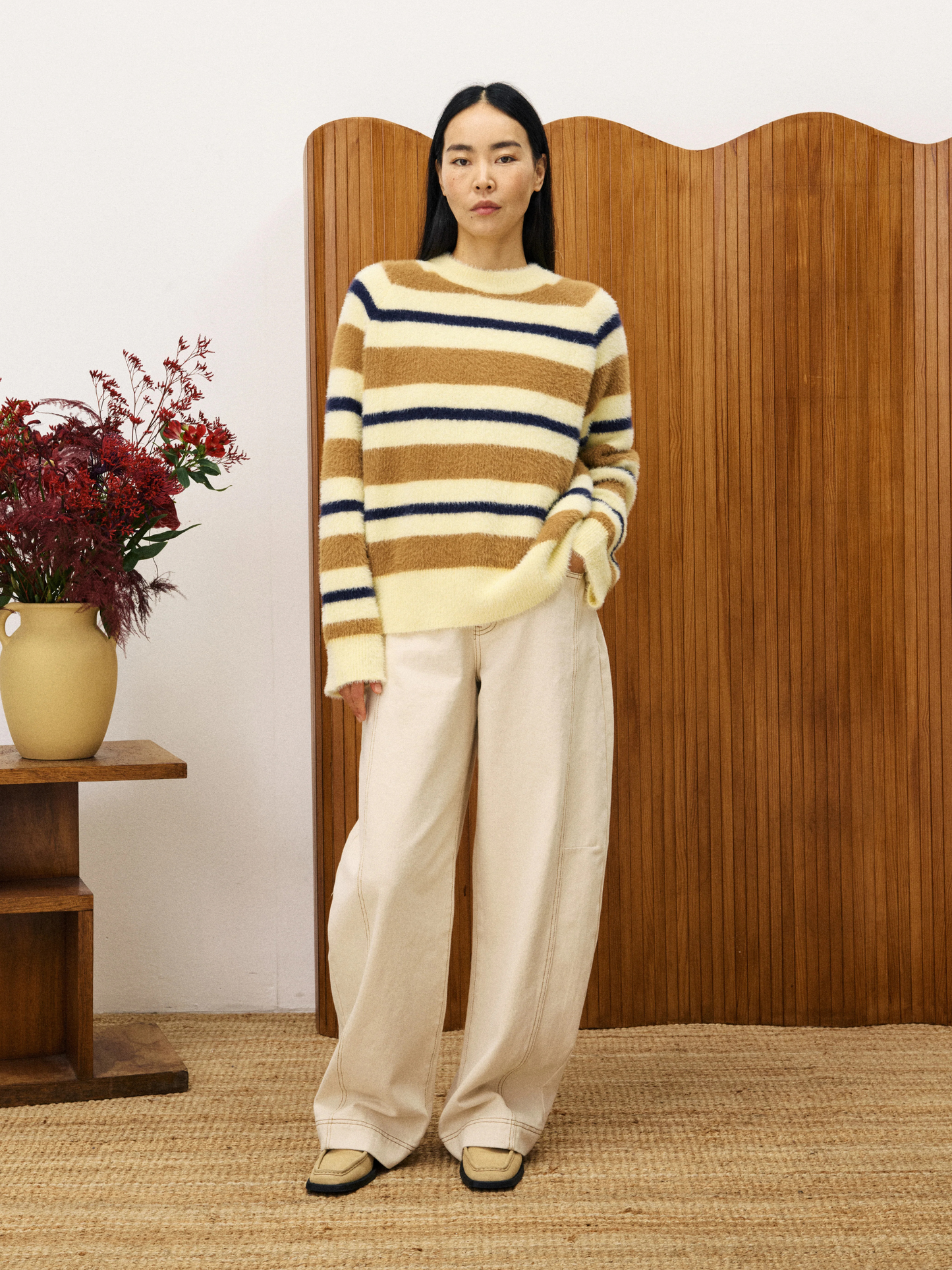 FRNCH - Himalayan Stripe Crewneck Sweater -