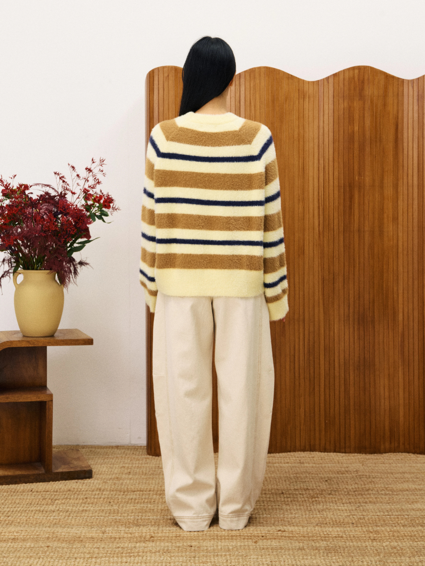 FRNCH - Himalayan Stripe Crewneck Sweater -