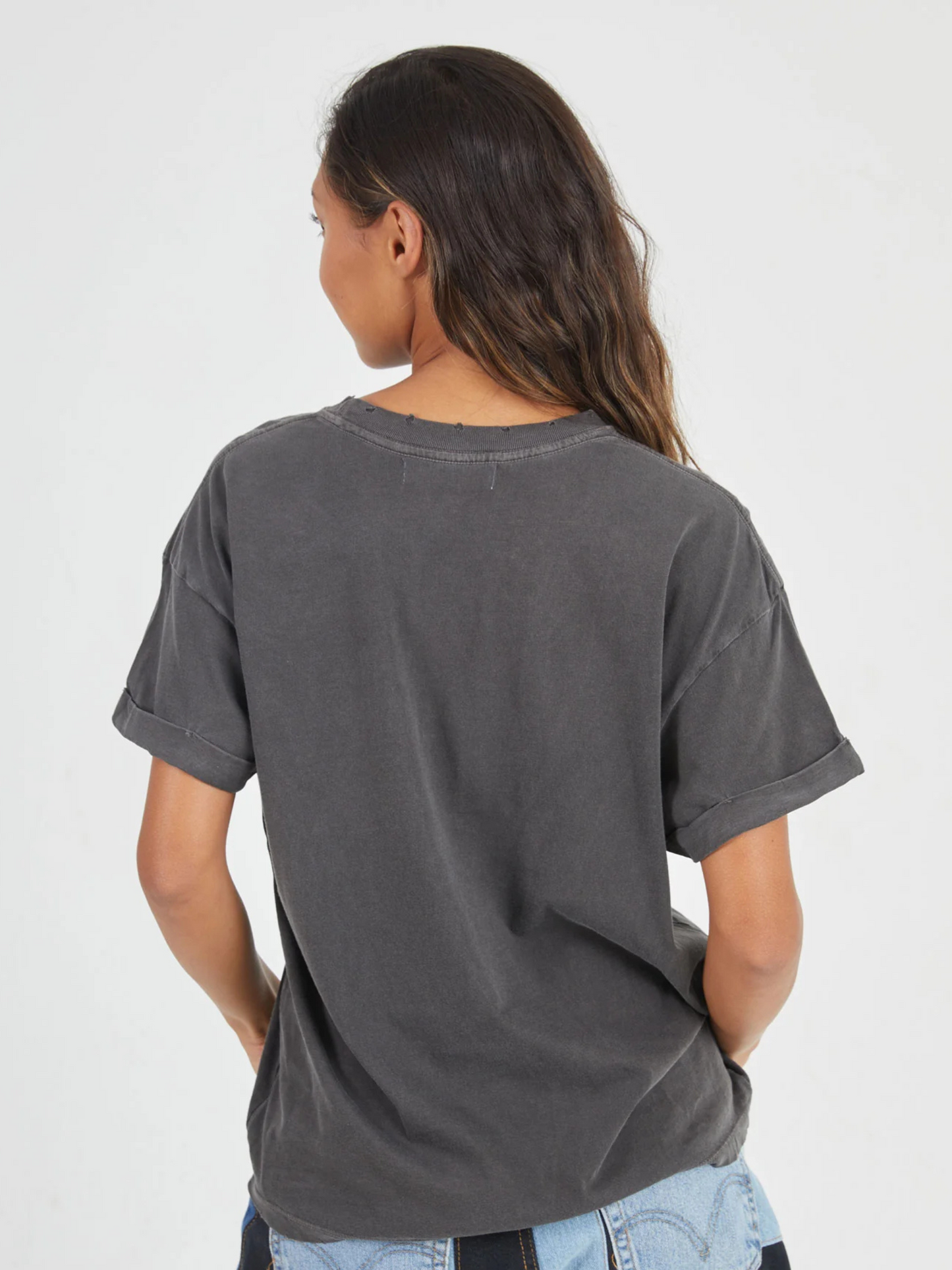GIRL DANGEROUS-Scorpio Boyfriend Tee-Vintage Black
