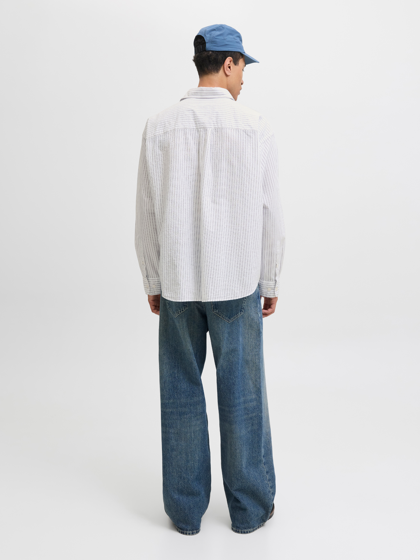 JACK & JONES - Cambridge Seersucker Longsleeve Shirt -