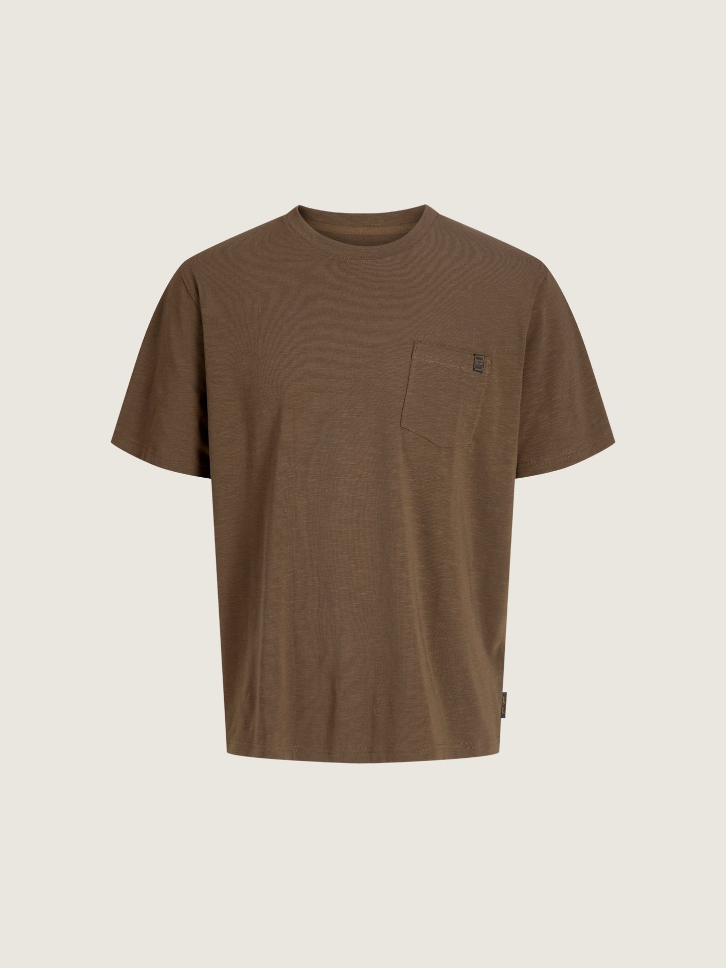 JACK & JONES - Dover Slub Pocket T-Shirt - Cocoa