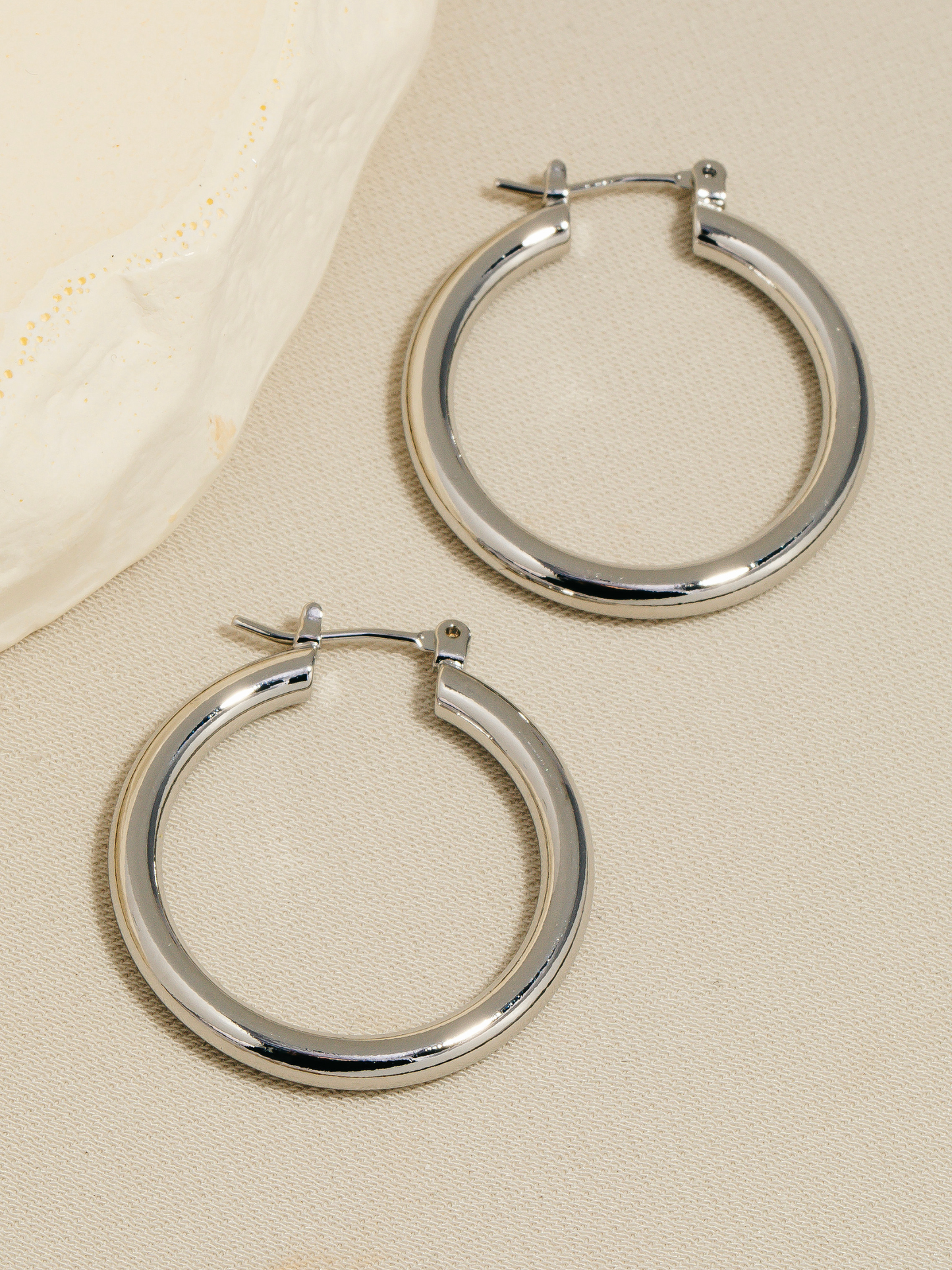 JEM - 25MM Hoop Earrings - Silver