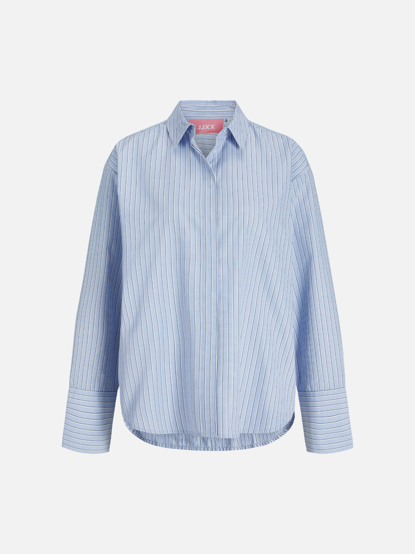 JJXX - Caro Poplin Relaxed Shirt - Skyway Blanc / Black