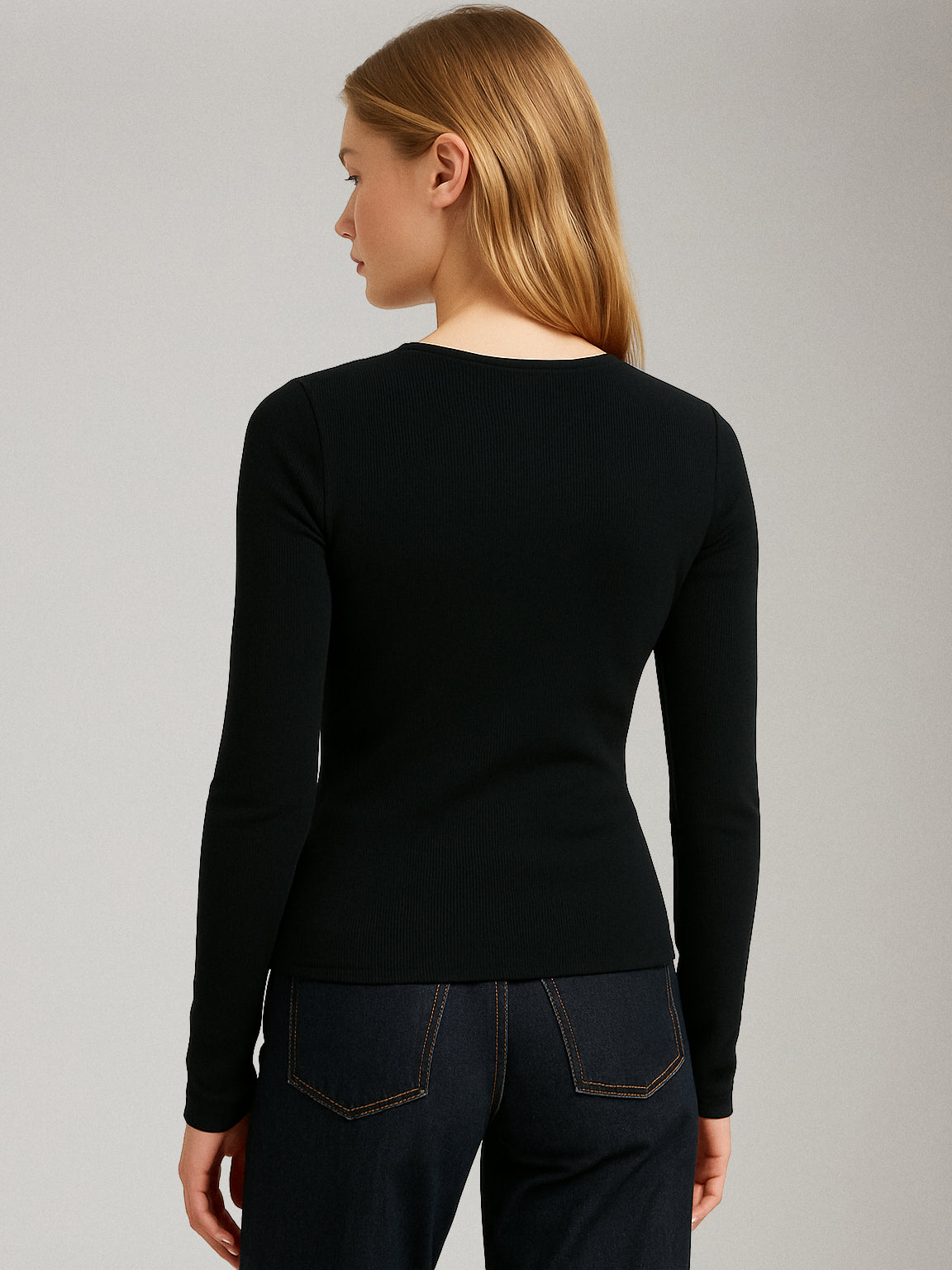 JJXX - Freya Rib Long Sleeve T-Shirt -