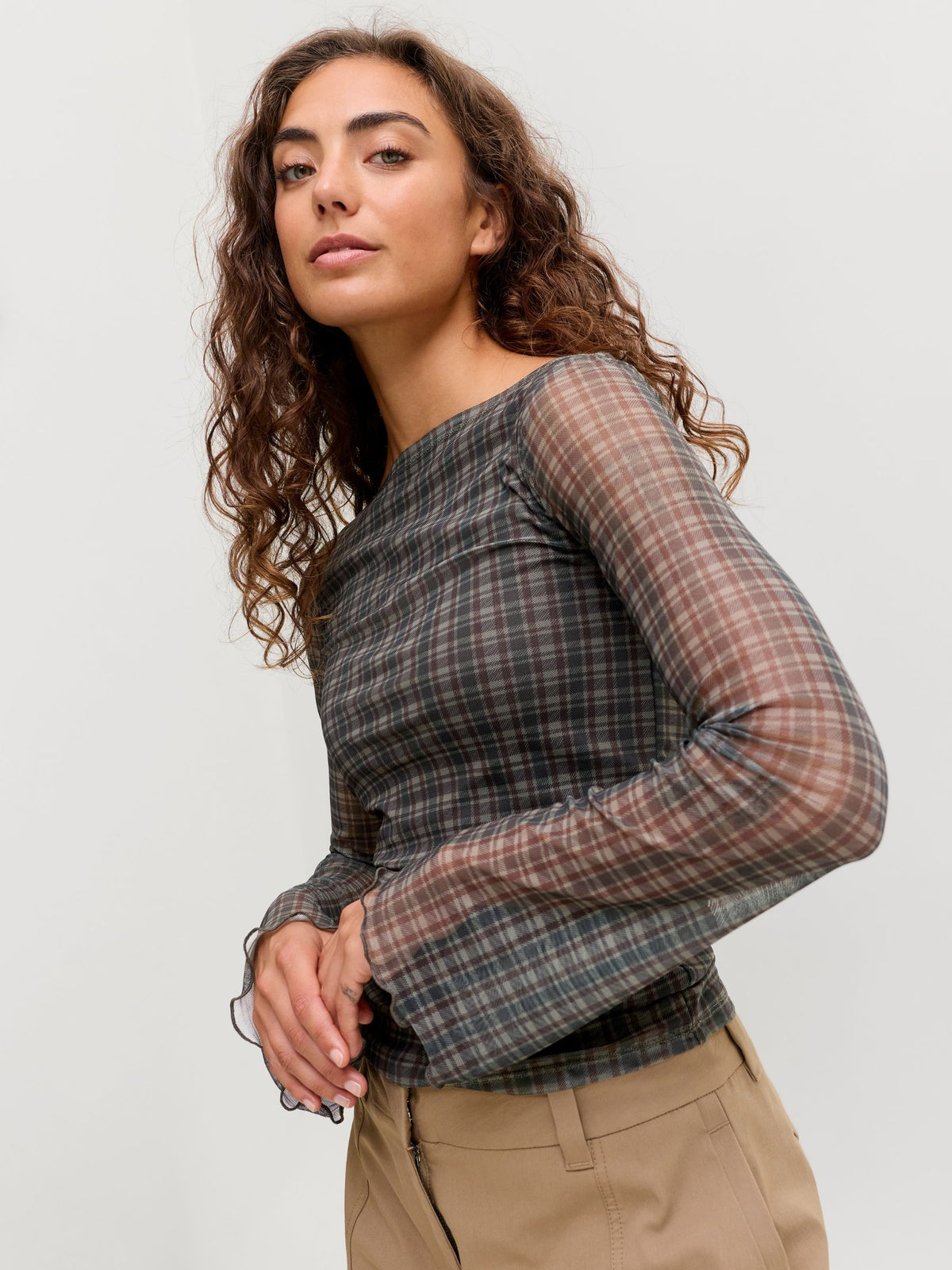 JJXX - Minna Mesh Longsleeve Top -