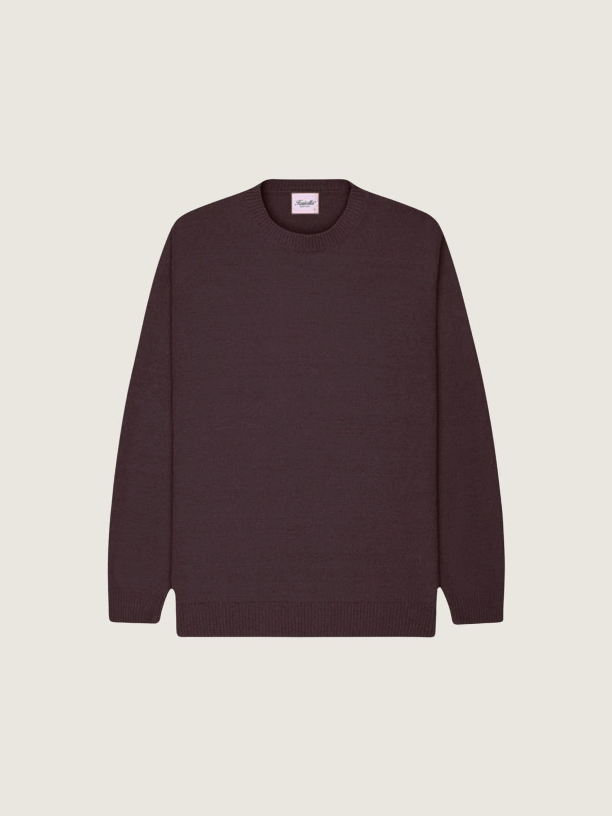 Textured Knit Crewneck Pullover