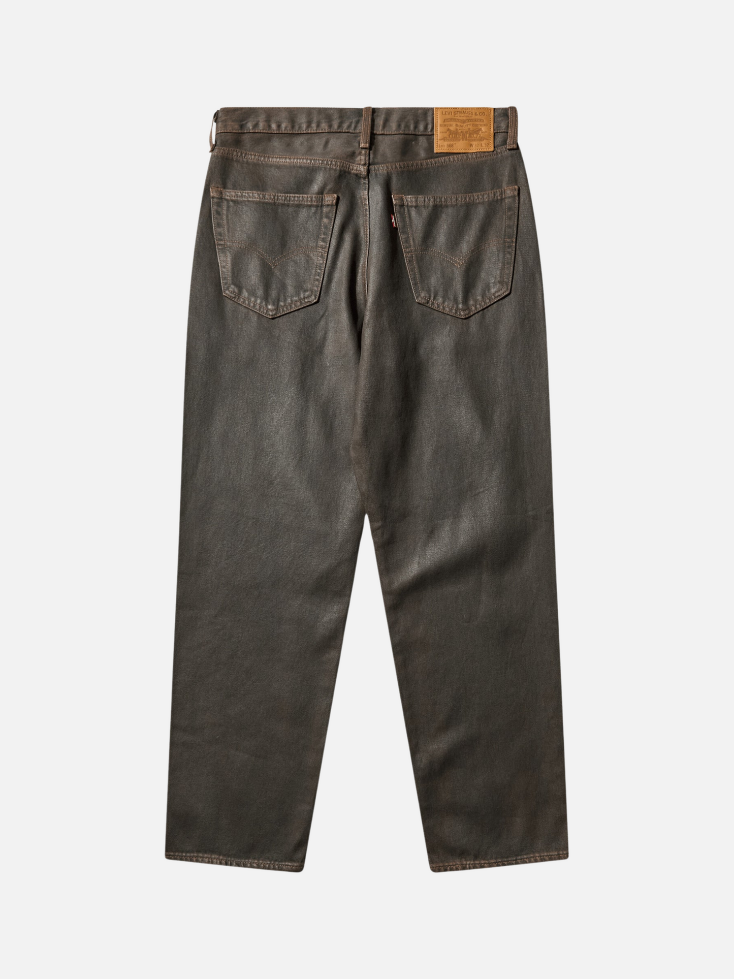 LEVI'S - 568 Loose Straight - Brown Wood Journal Coated -